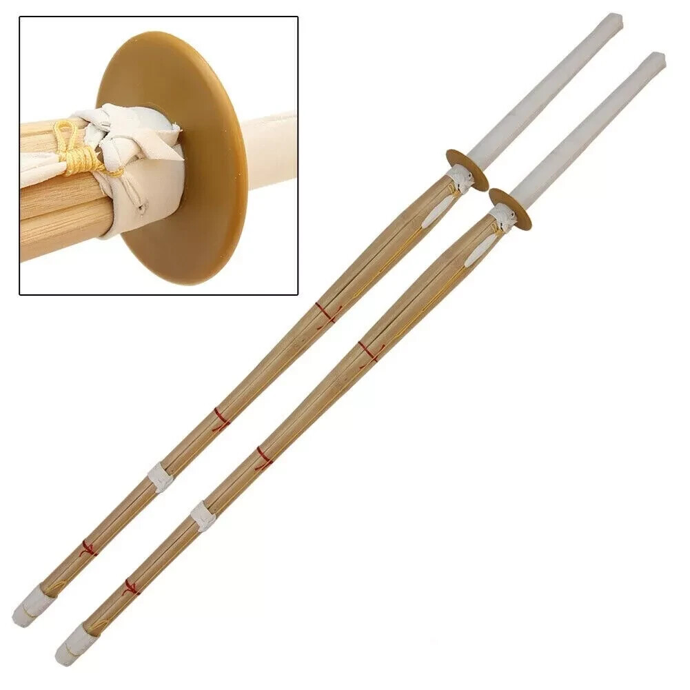 Set of 2 47" Kendo Shinai Bamboo Practice Sword Katana