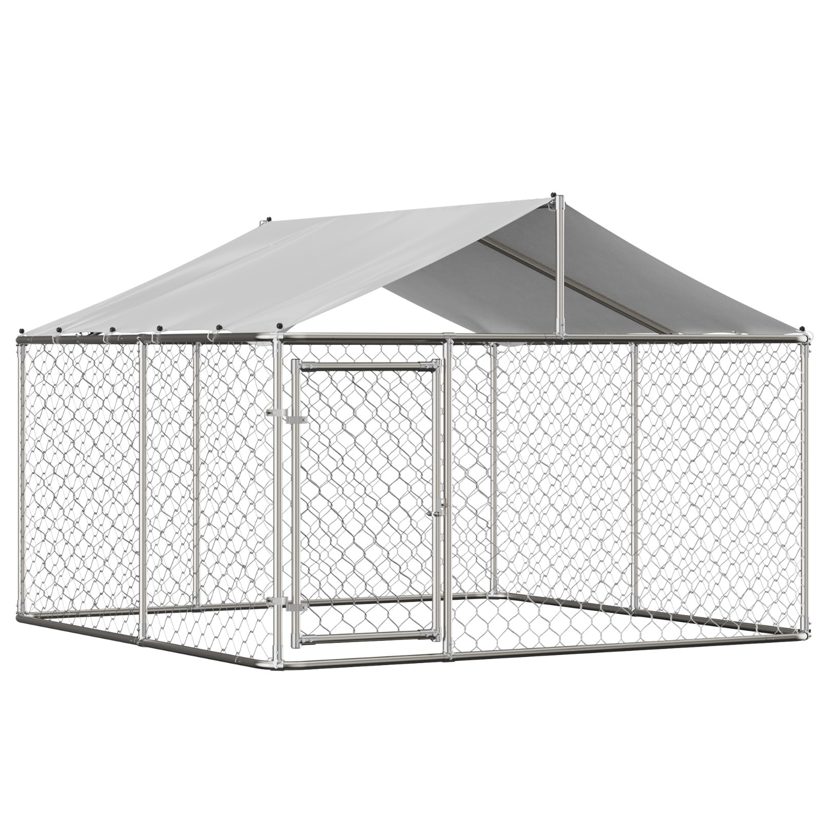 10x10ft Outdoor Pet Dog Run House Kennel Shade Cage Enclosure w/ Cover Playpen