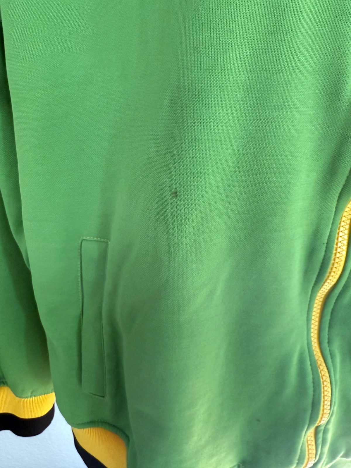 BOB MARLEY & the WAILERS RASTAMAN CATCH A FIRE GREEN JACKET VIBRATION TOUR SZ XL