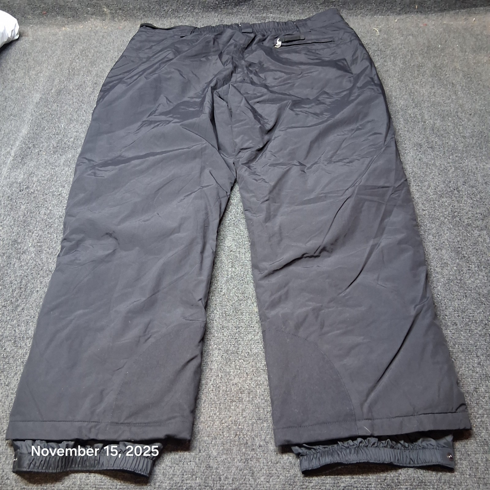 LL Bean Wildcat Insulated Ski Snow Pants Men Size XXL 2XL Black 251912