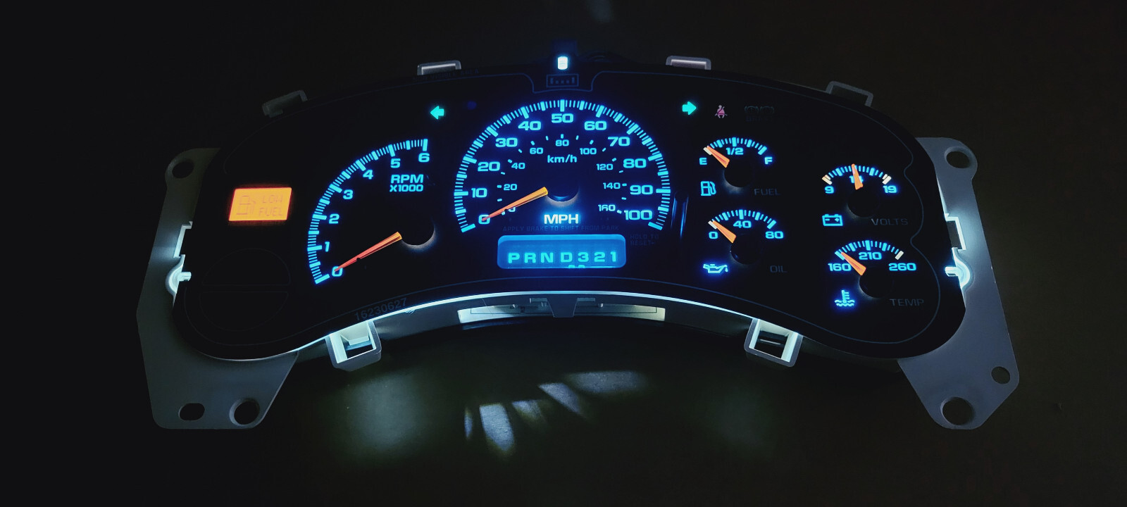 99-02 SILVERADO SIERRA TAHOE INSTRUMENT GAUGE CLUSTER SPEEDOMETER *MILES PROGRAM