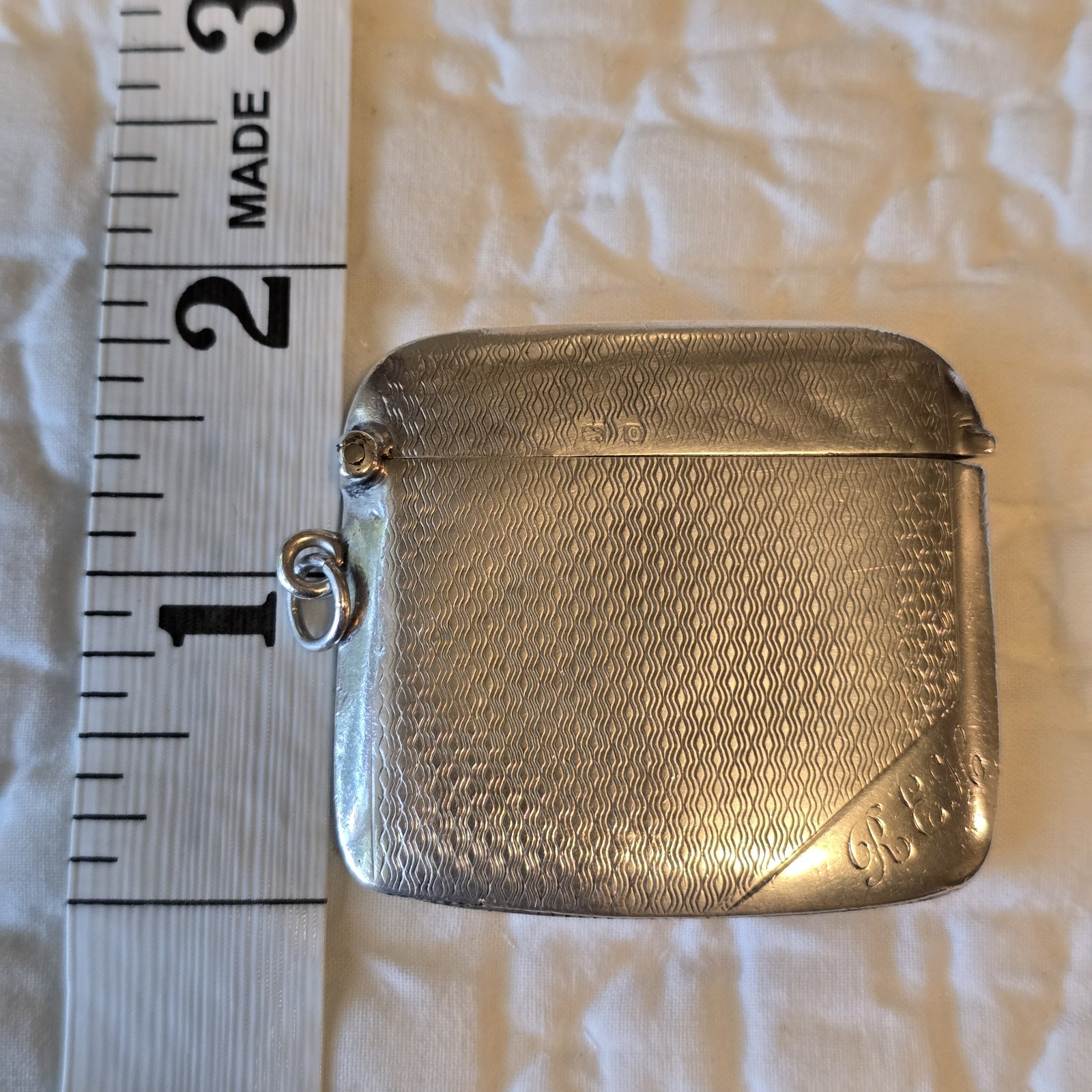 Antique Deakin & Francis Vesta Case Match Safe Holder Sterling Circa 1913 London