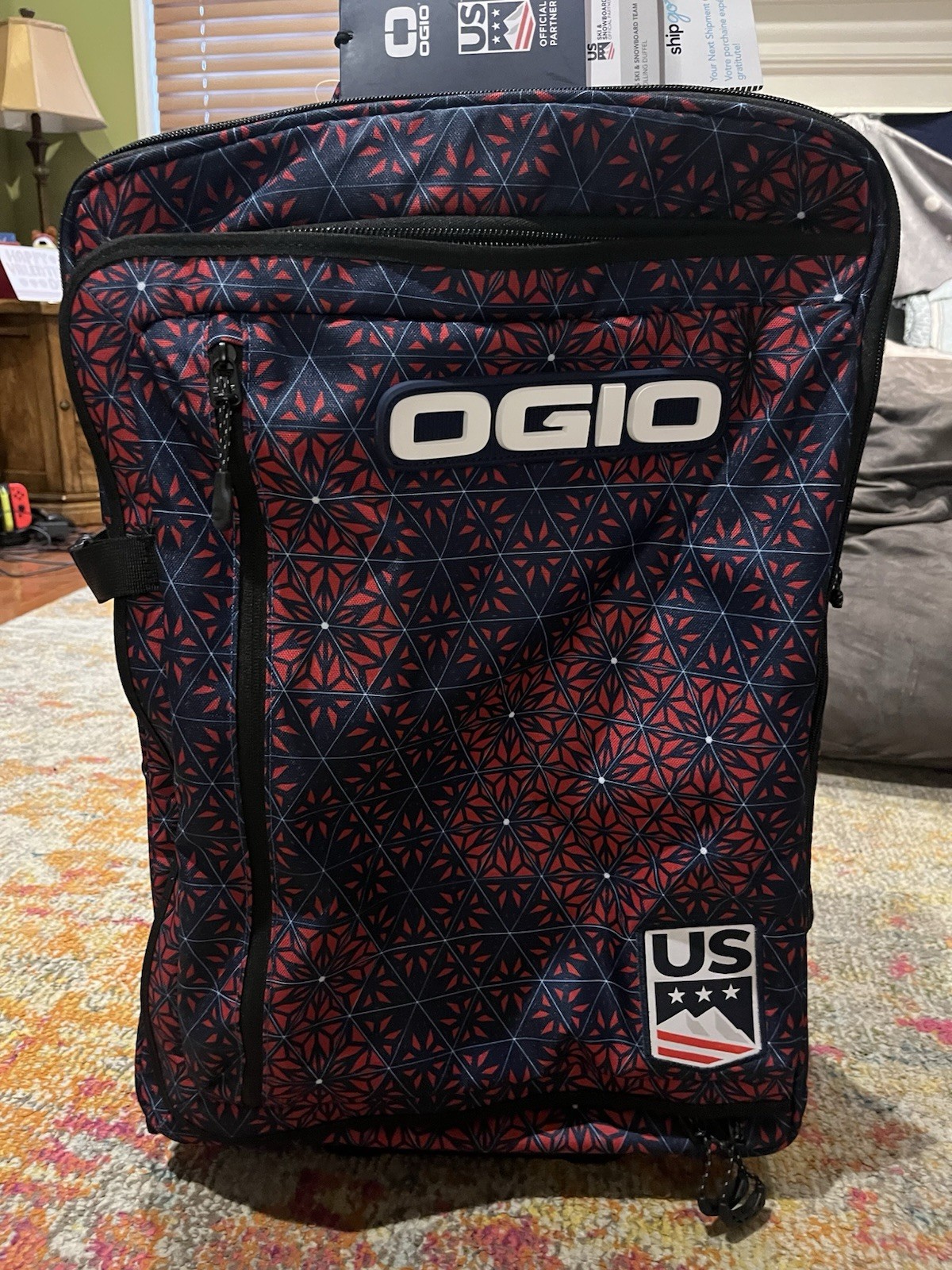 OGIO Official Partner, US Ski & Snowboard Team, 21" Rolling Carry On Duffle, NWT