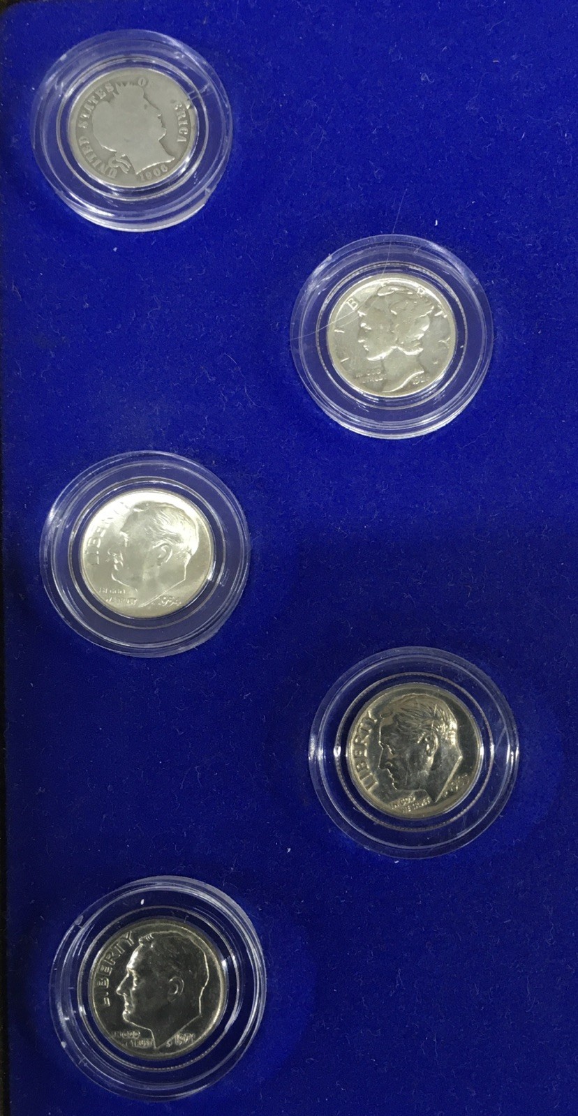 The Historical United States Coin Collection Wall Display Case W/77 Coins