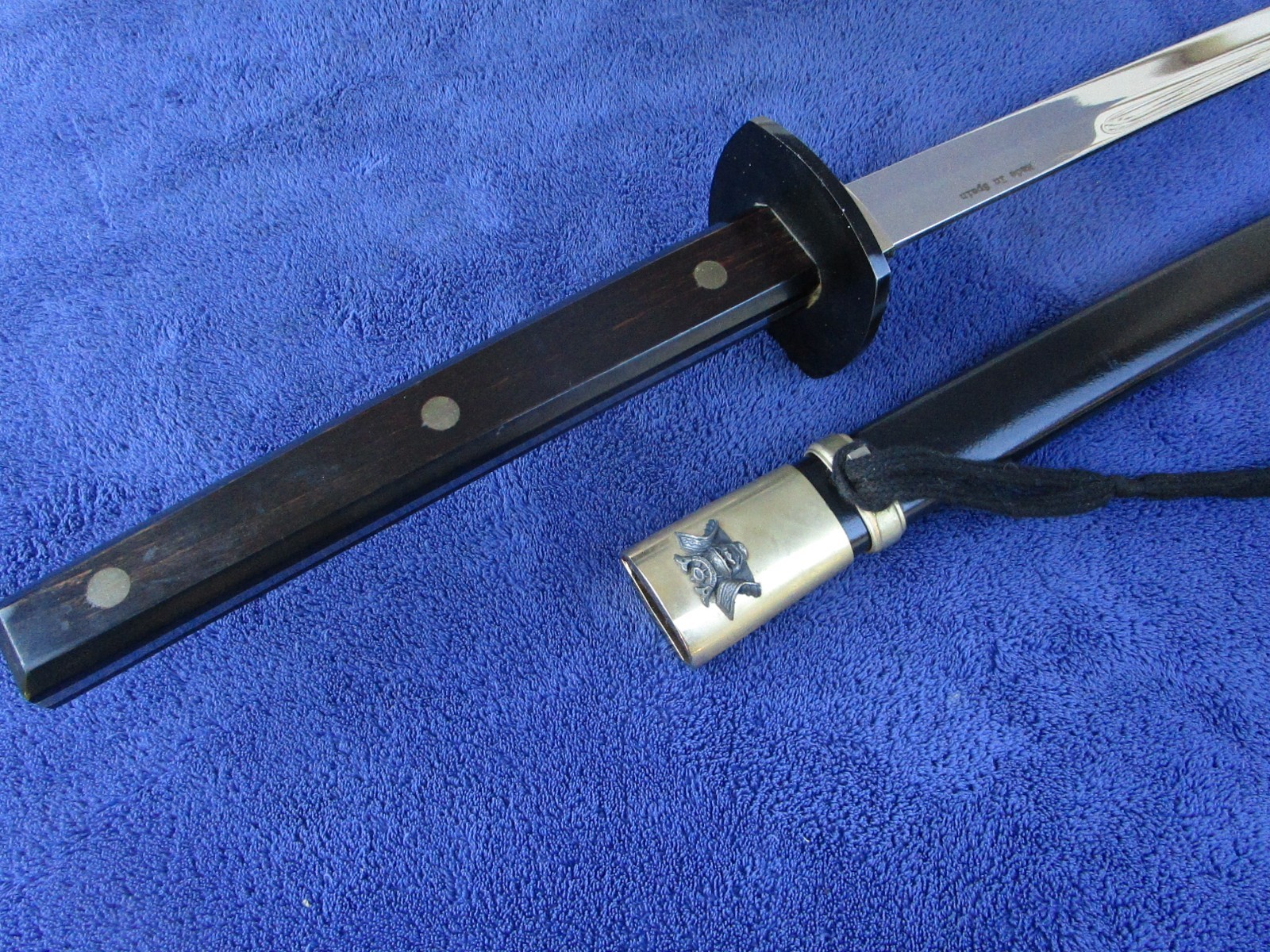 VINTAGE JAPANESE KATANA SWORD AND SCABBARD MADE IN SPAIN QUALITY REPLICA