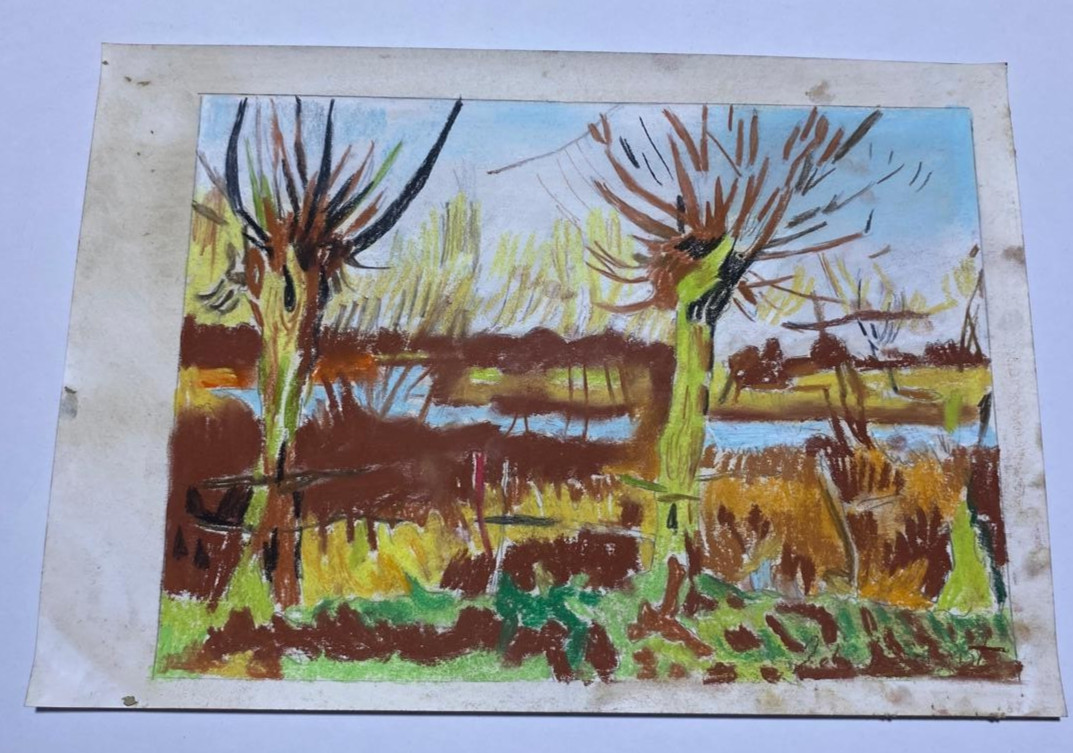 JOHN SINGER SARGENT Drawing on paper (Handmade) signed and stamped mixed media.