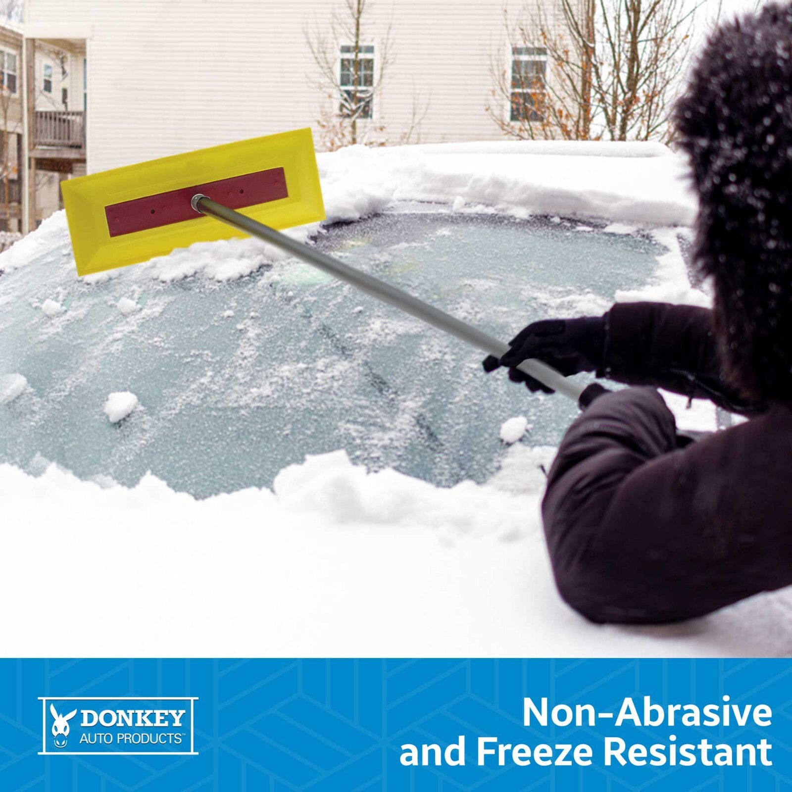 Professional Heavy Duty Snow Rake - Snow Broom Snow Brush - For Cars And Trucks