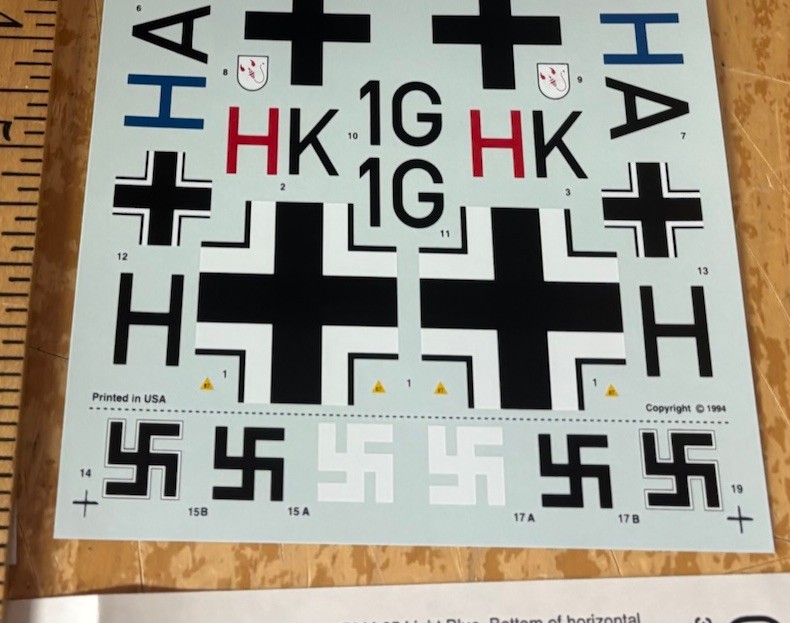 AeroMaster Model Plane Decals 48-121 German Heinkel H-111 1/48 Collection Pt. 1