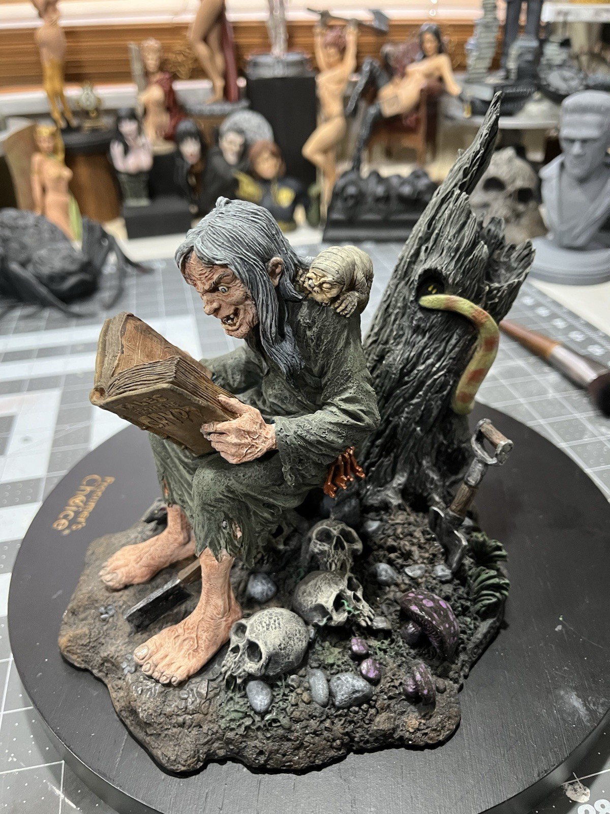 The Crypt-Keeper Ghoulish Trio Statue (Custom Repainted) Read Description