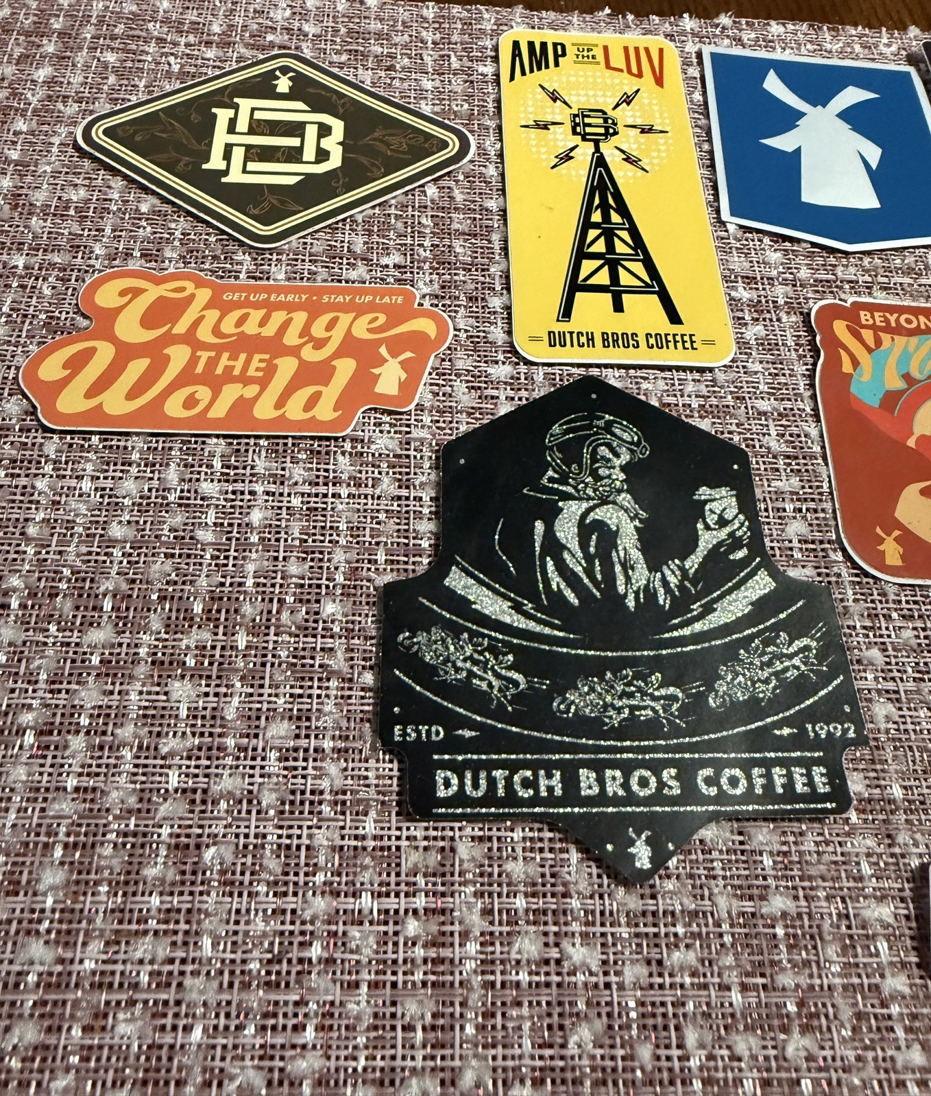 Lot of 10 Dutch Bros Stickers