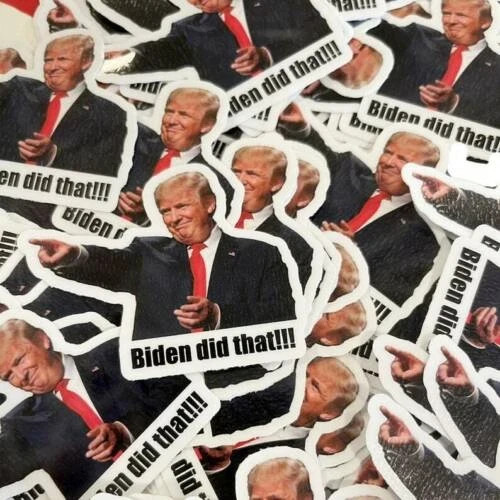 100-400 Trump Stickers I Did That Gas Pump Waterproof Vinyl Funny Humor Sticker