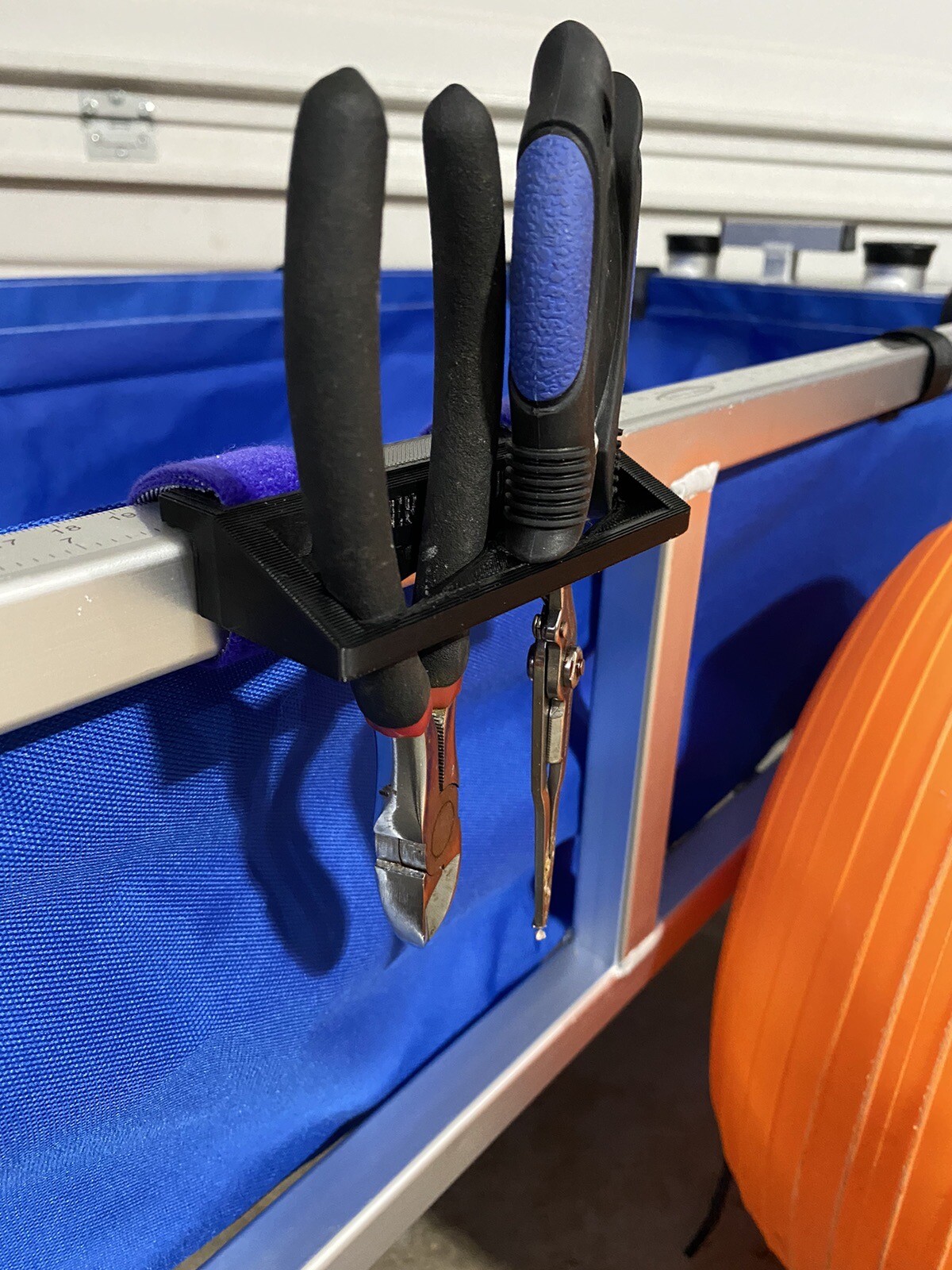 Fishing Tool Holder - Beach Cart Or Pontoon - Square tube, Side Cutters, Pliers