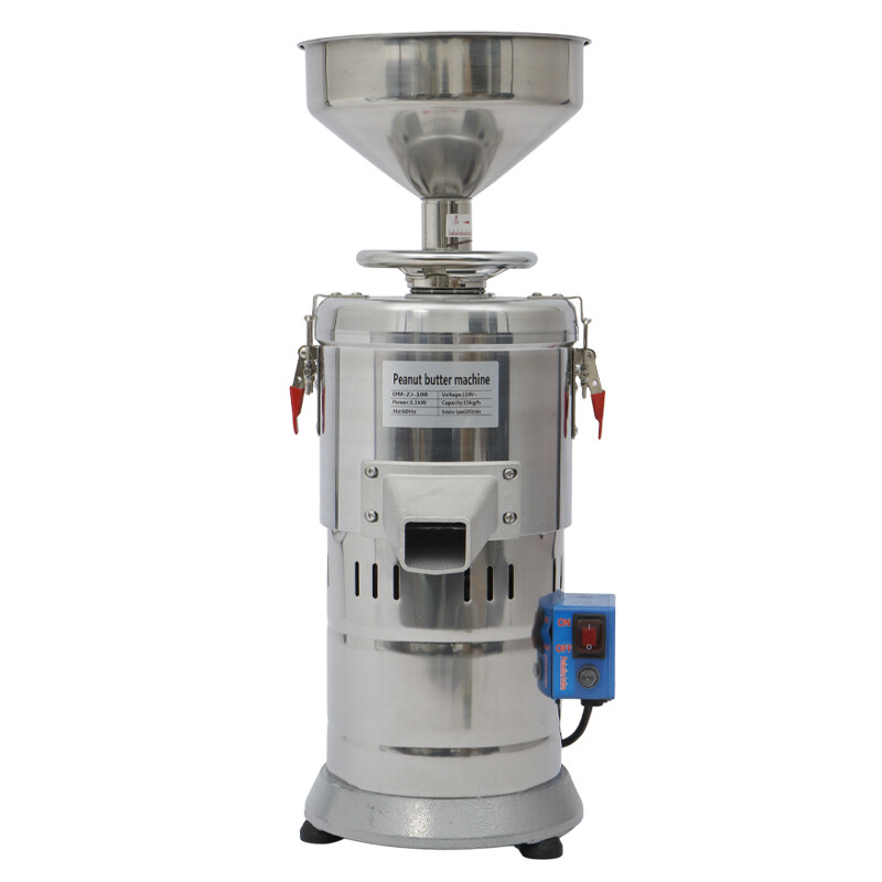 Electric Sesame Sauce Grinder Commercial Peanut Butter Grinding Maker 1100W 110V