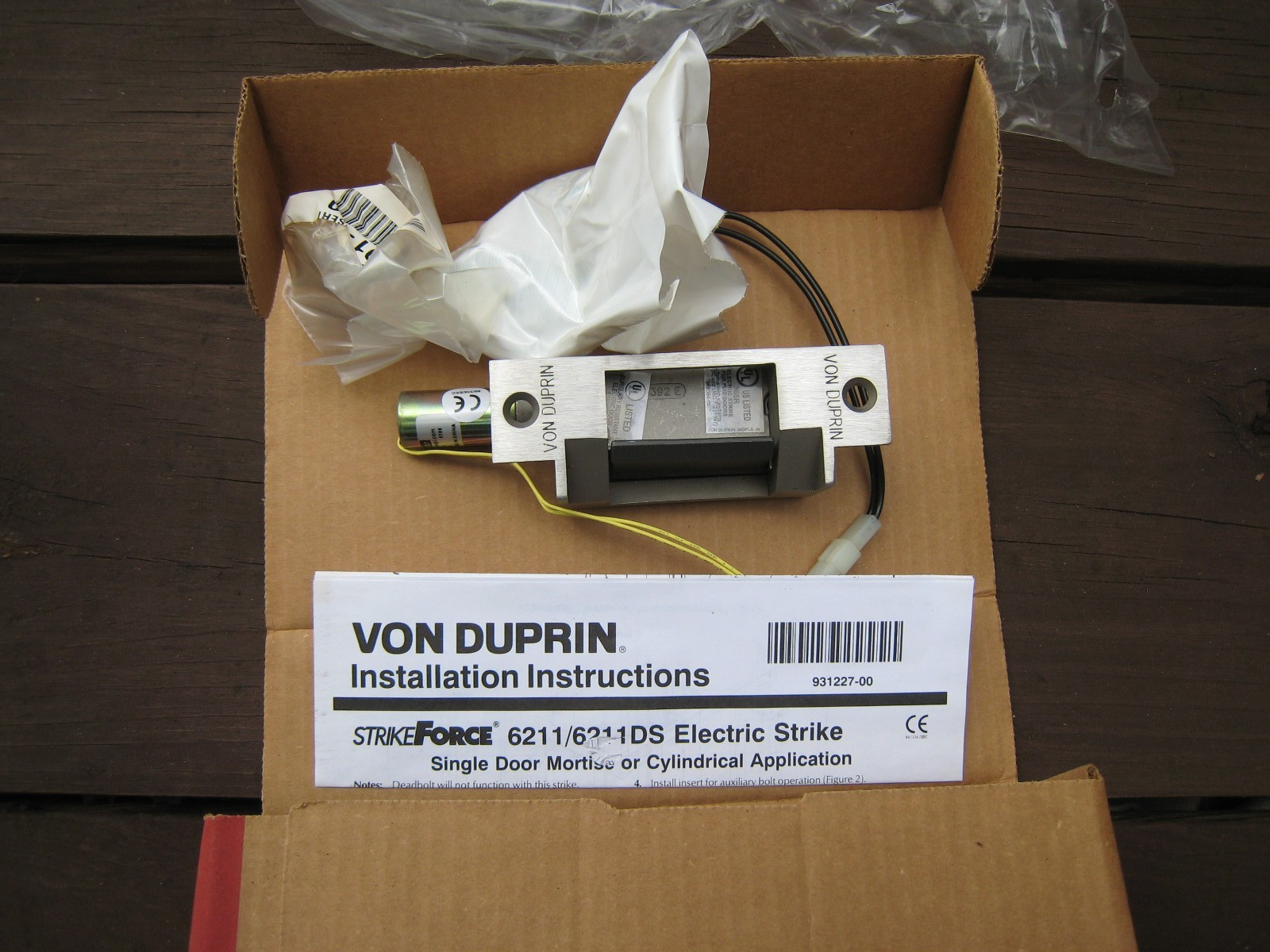 Electric Door Strike NEW door lock access control - VON DUPRIN 028241-32 12VDC