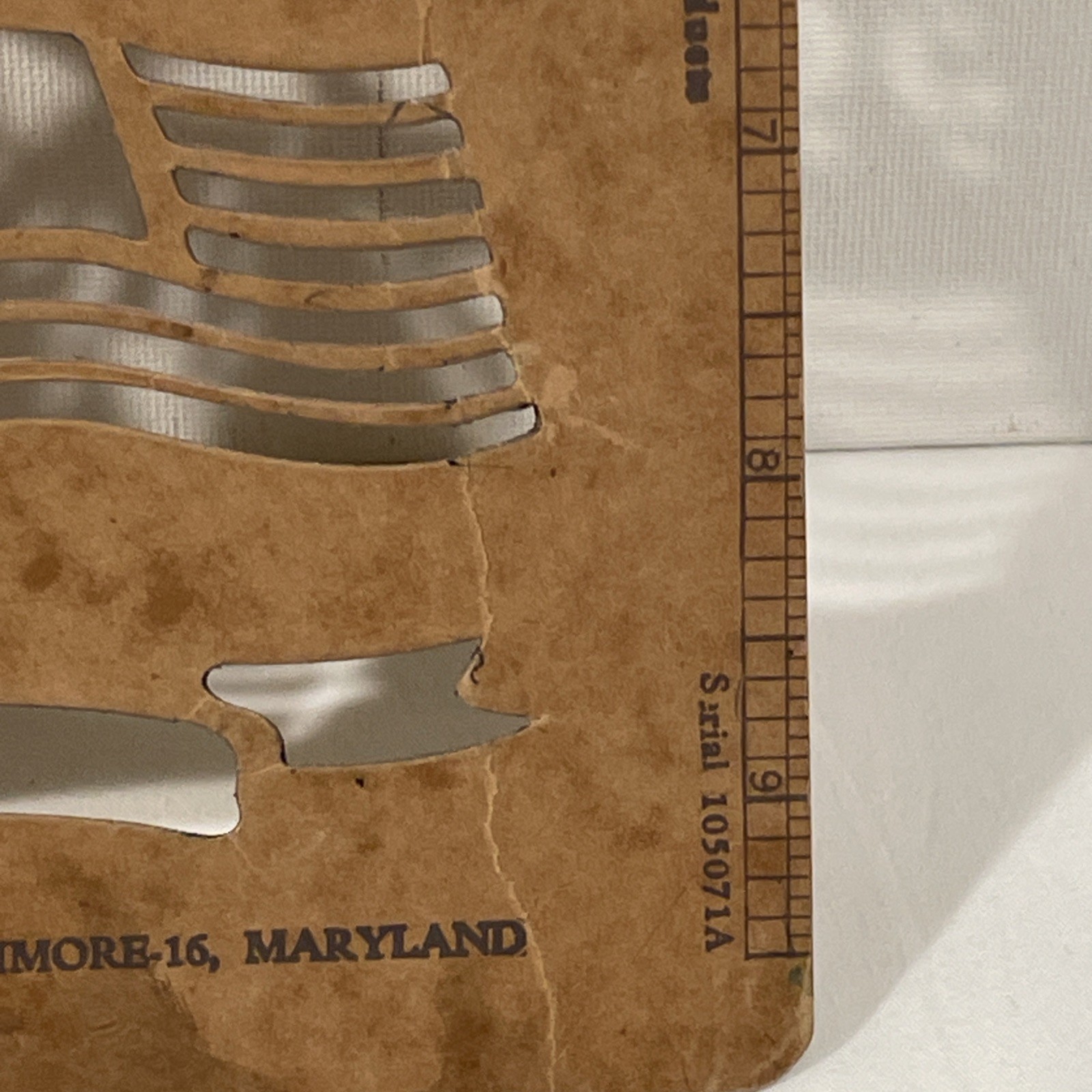 Vintage 1960’s Stenso Lettering Co - Lettering Guide Stencil No. 12, 1/2 Inch