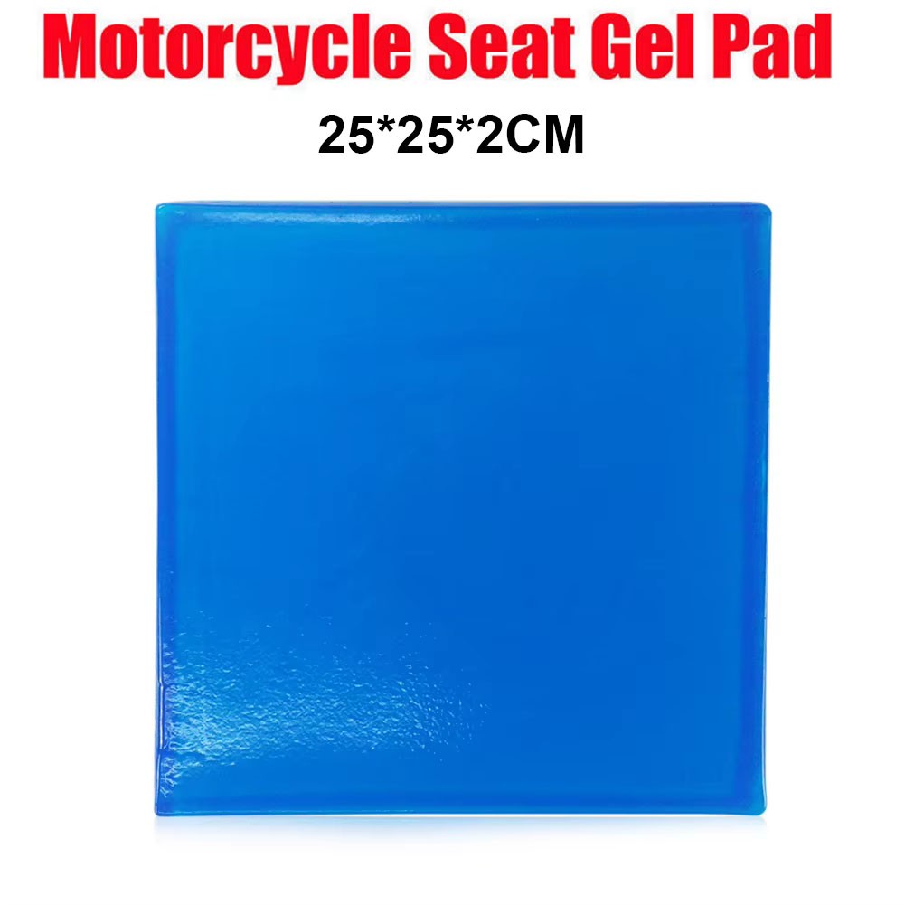 25x25x2cm Motorcycle Seat Gel Pad Shock Absorption Mat Comfortable Cushion