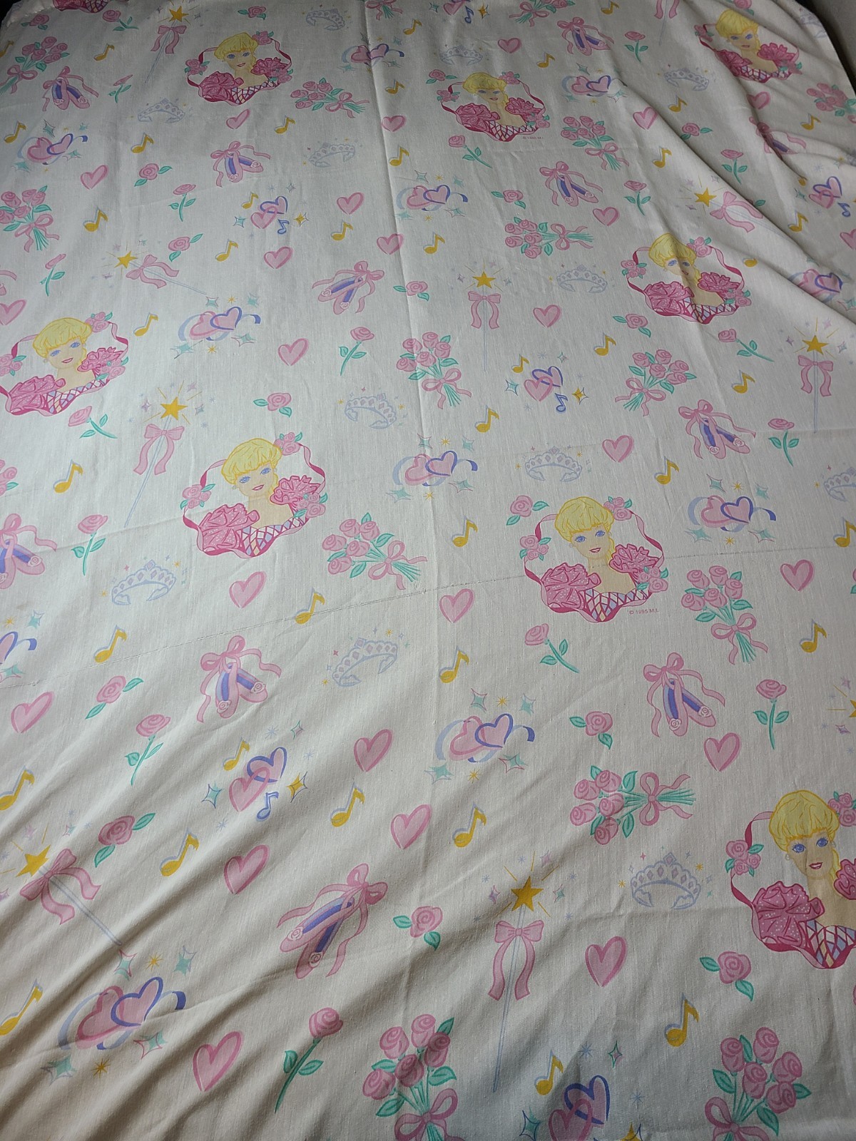 Vintage 4 Piece Barbie Ballerina Twin Bed Sheet Set 1995 Dan River