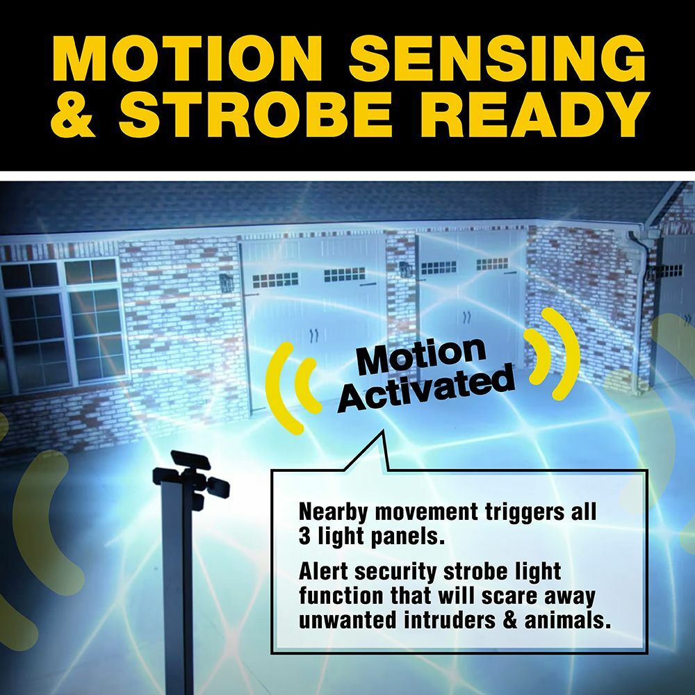 Bell + Howell Bionic Floodlight Motion Sensing Outdoor Light with Remote Control