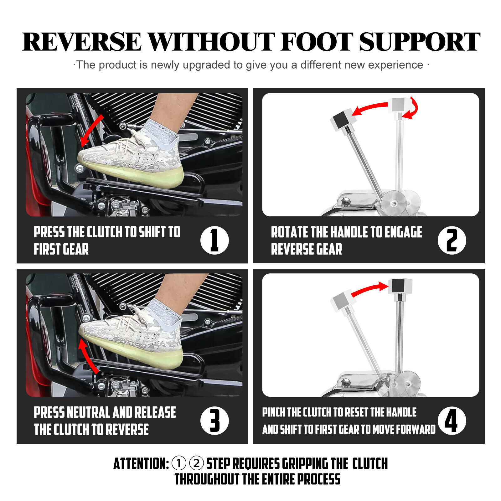 Chrome Reverse Gear Clutch Gearbox For Harley Touring Road Street Glide 14-2020