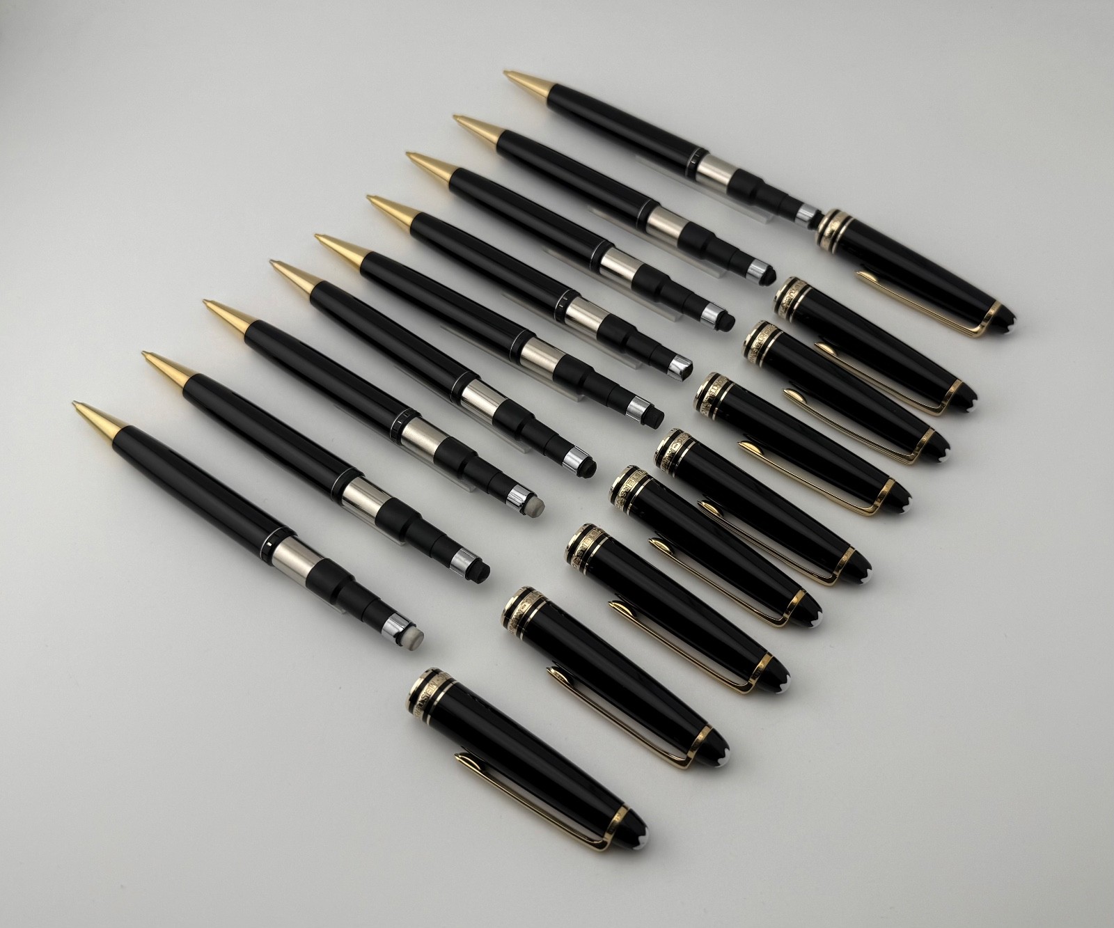 Montblanc Meisterstück Black Gold Plated No. 165 Mechanical Pencil 0.7mm
