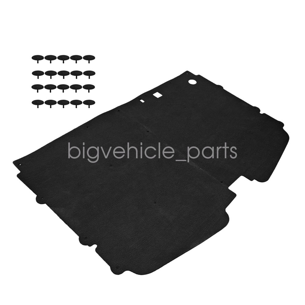 For 1988-1998 Chevy GMC Trucks Hood Insulation Pad W/Clips C1500 K2500 C3500