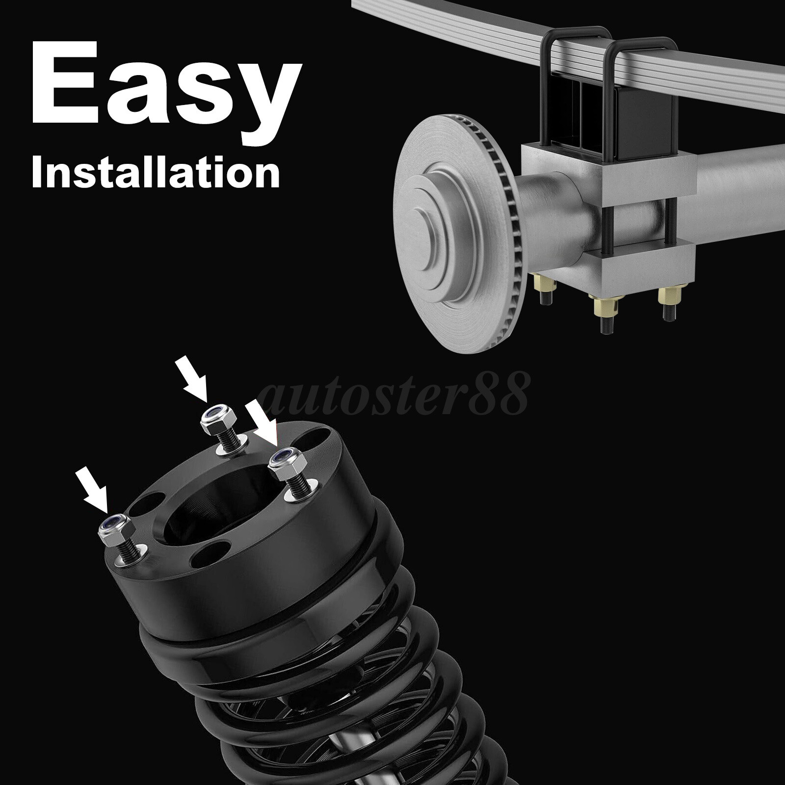 3" Front +3" Rear Leveling lift kit Fit For 2007-2024 Chevy Silverado GMC Sierra