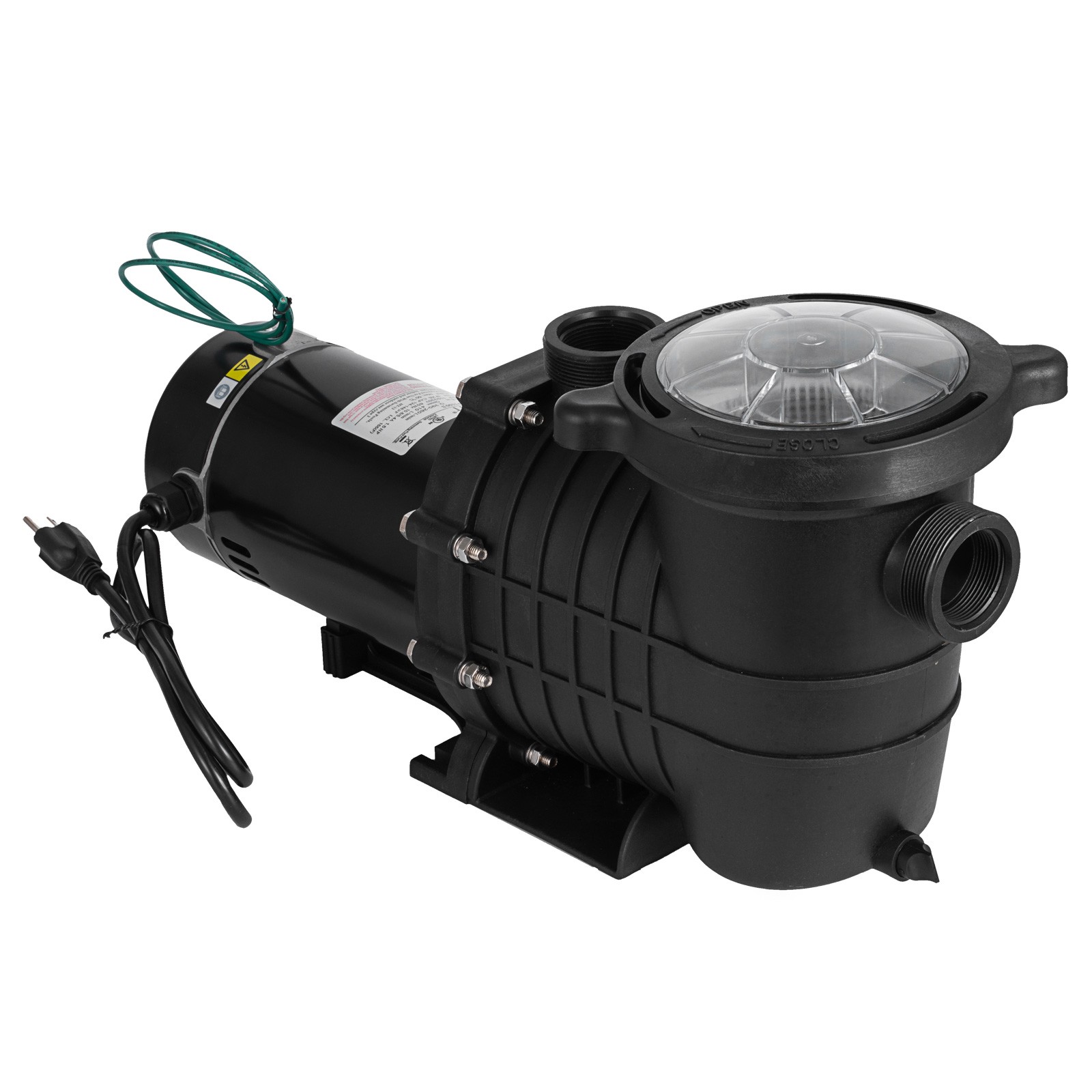 110-220V 1.5HP Swimming Pool Pump In/Above Ground w Motor Strainer Filter Basket