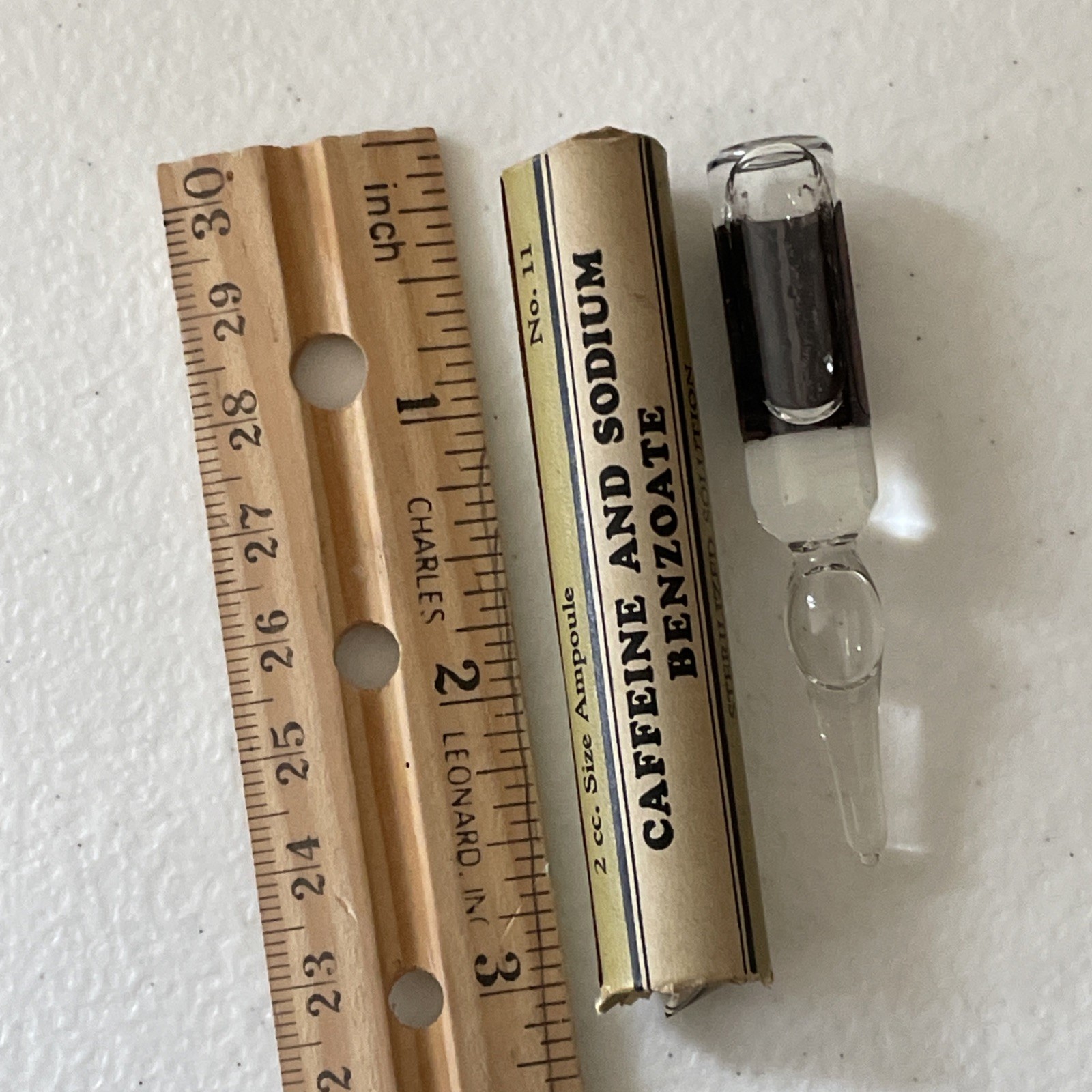 Caffeine & Sodium Benzoate Ampule Eli Lilly NOT FOR USE