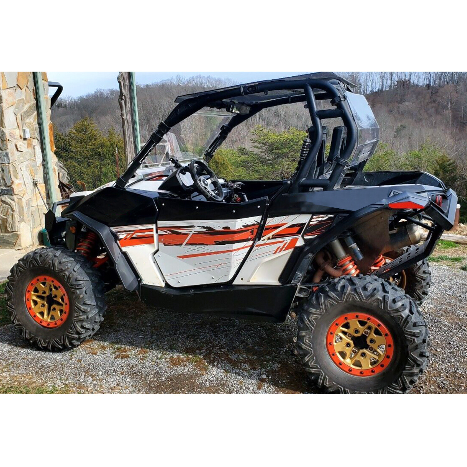 Rear+Front Fender Flares For 2013-2016 CAN AM Maverick Max 1000/1000R #715001323