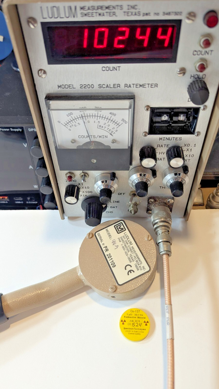 1x Ludlum 44-9 Alpha Beta Gamma Pancake Probe, Verified, and GUARANTEED for 1 yr