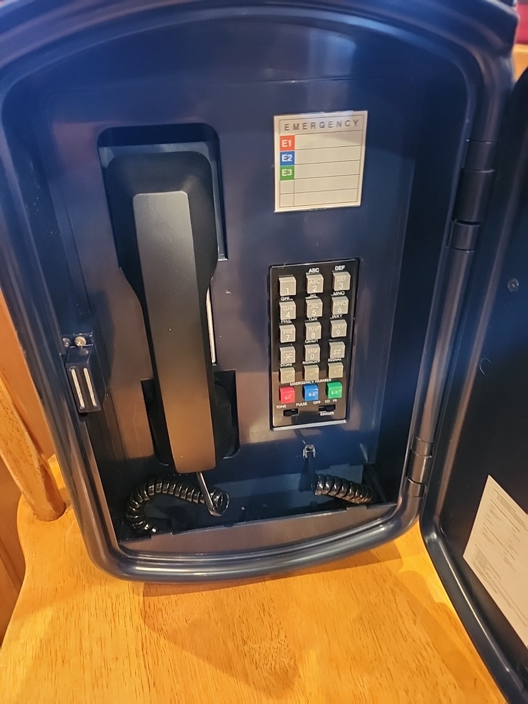 Vntg Police Emergency Patrol Box 911 Telephone Starlight Randix PB 104 W/ Box