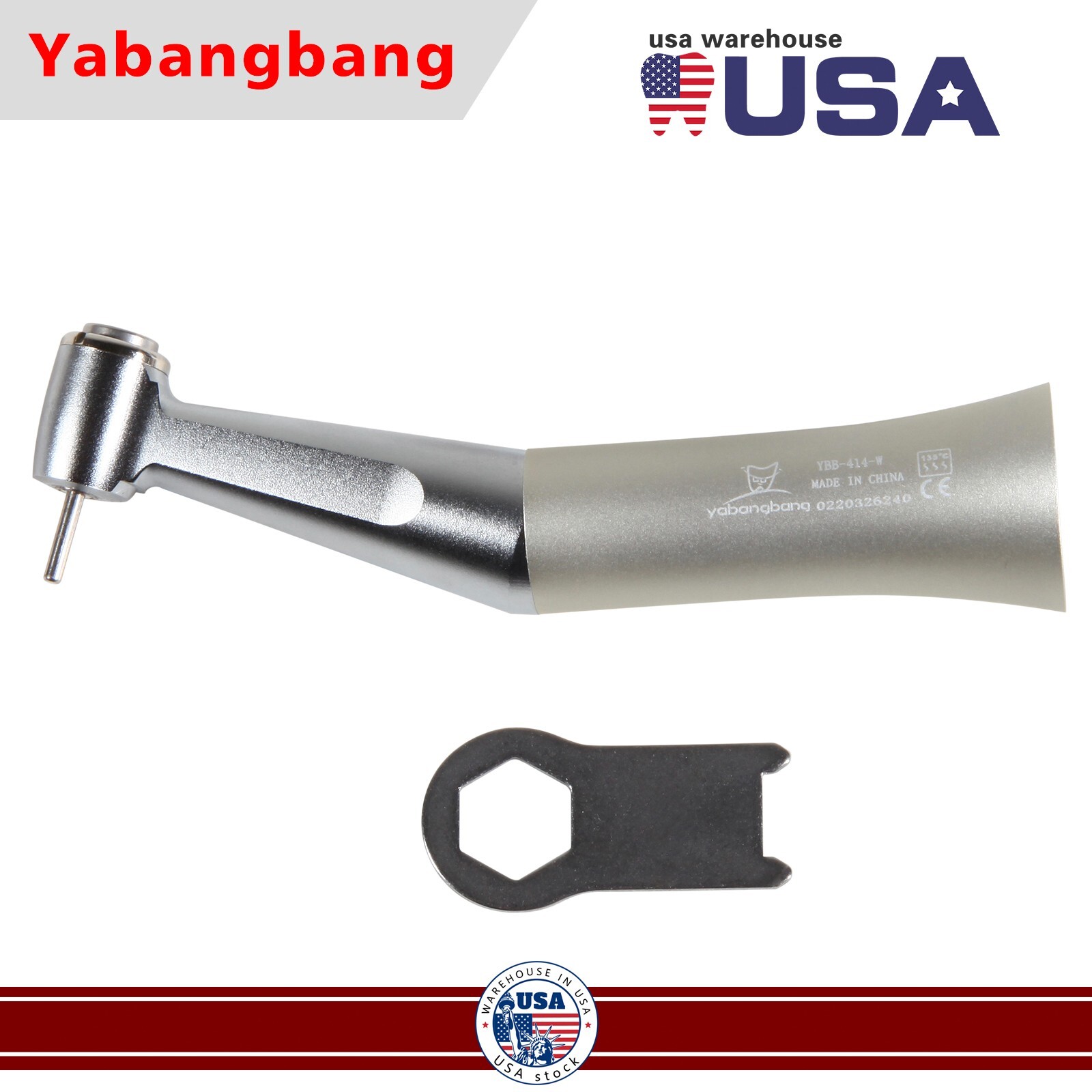 NSK Style Dental 1:1 Slow Low Speed Handpiece Push Button Contra Angle FAG