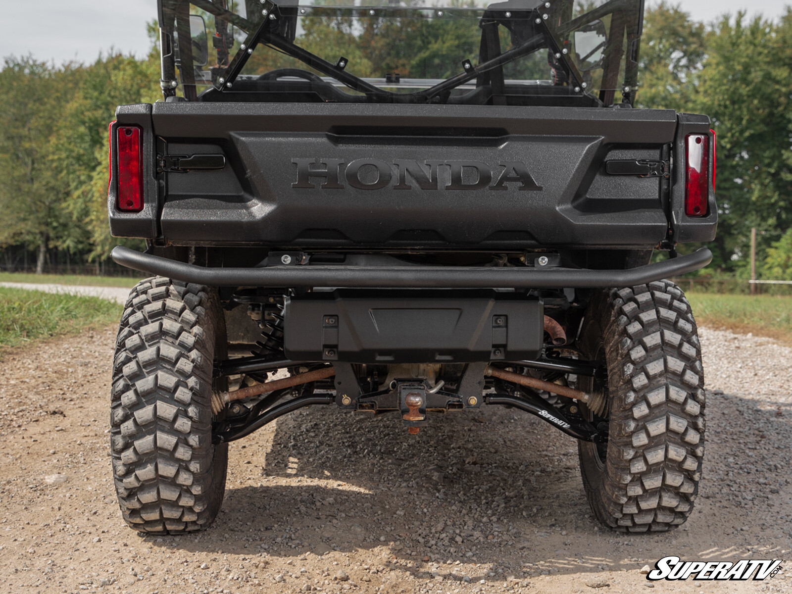 SuperATV Heavy Duty Rear Bumper for Honda Pioneer 1000 (2016+)
