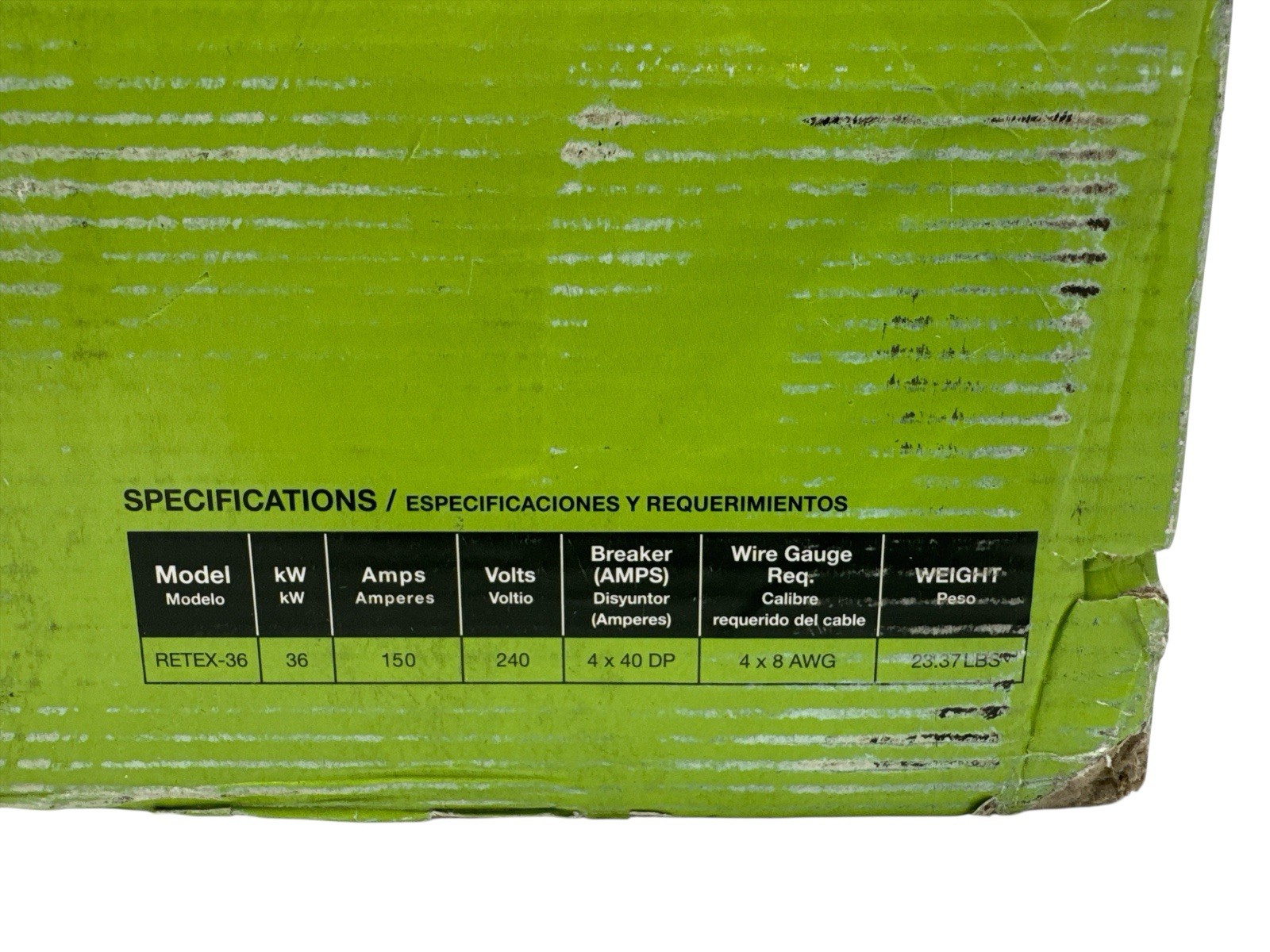 Rheem Performance 36kw Tankless Electric Water Heater RETEX-36 (OB)