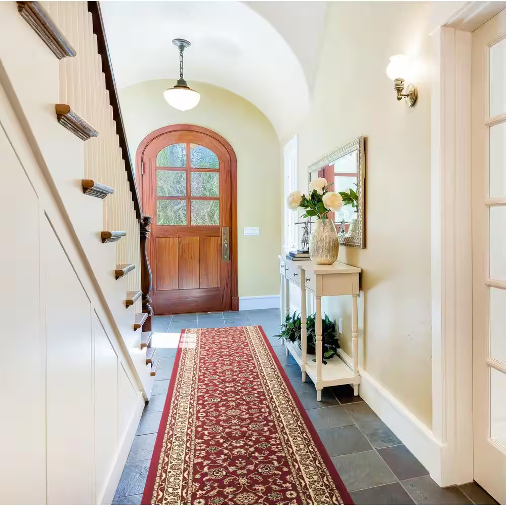 Marash Red 26 In. W X 288 In. L Stair Runner Rug (Covers 52 Sq. Ft.)