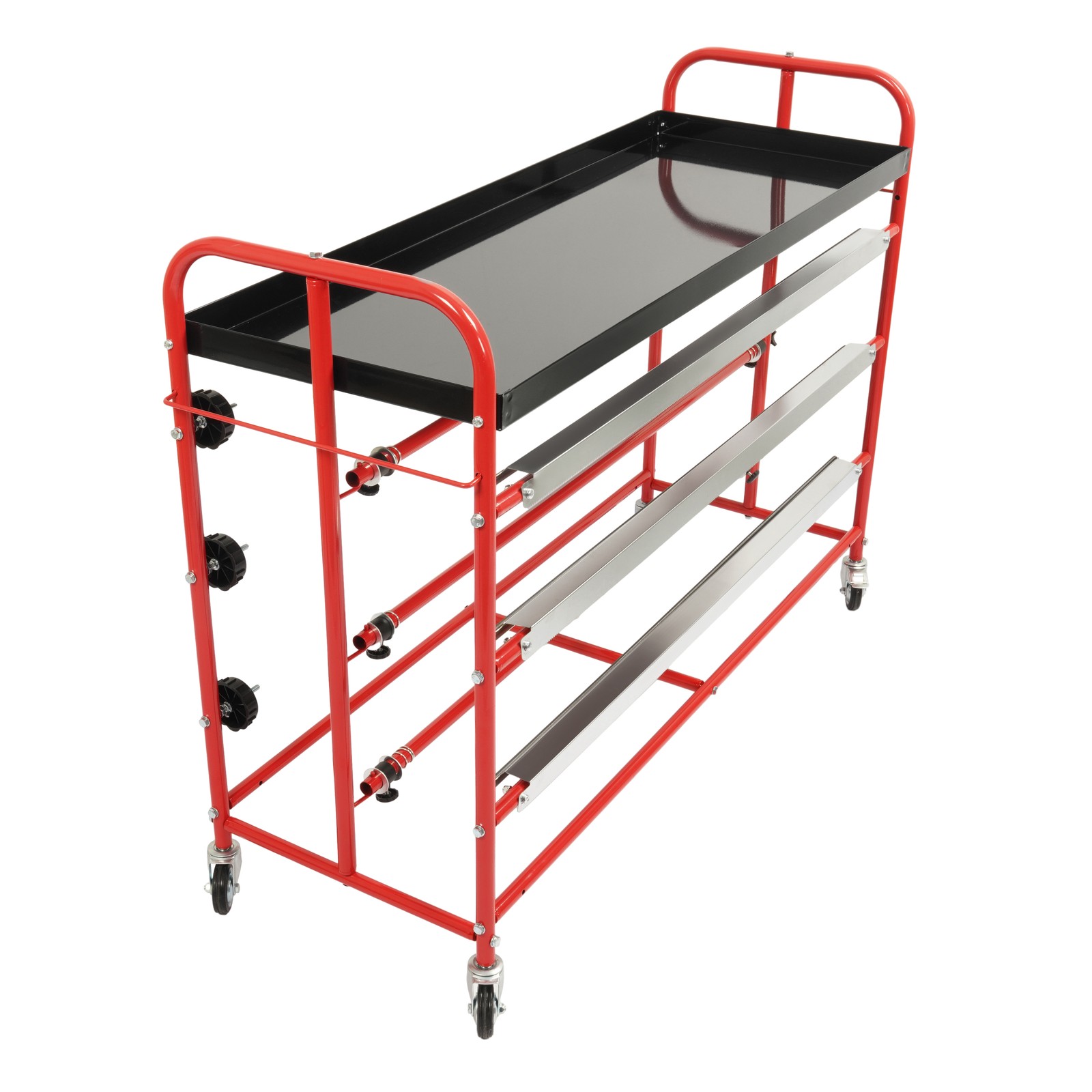 36" Mobile Masking Paper Machine with Storage Trays Multi-Roll Masking Dispenser