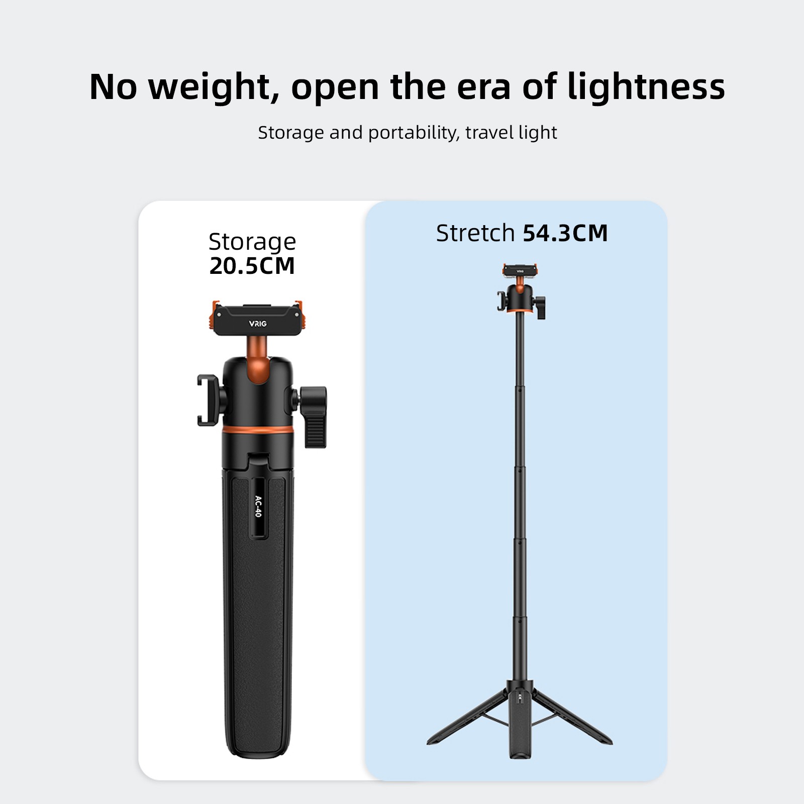 Camolo Portable Selfie Stick Handheld Tripod Stand For DJI Osmo Action 6/5/4 US