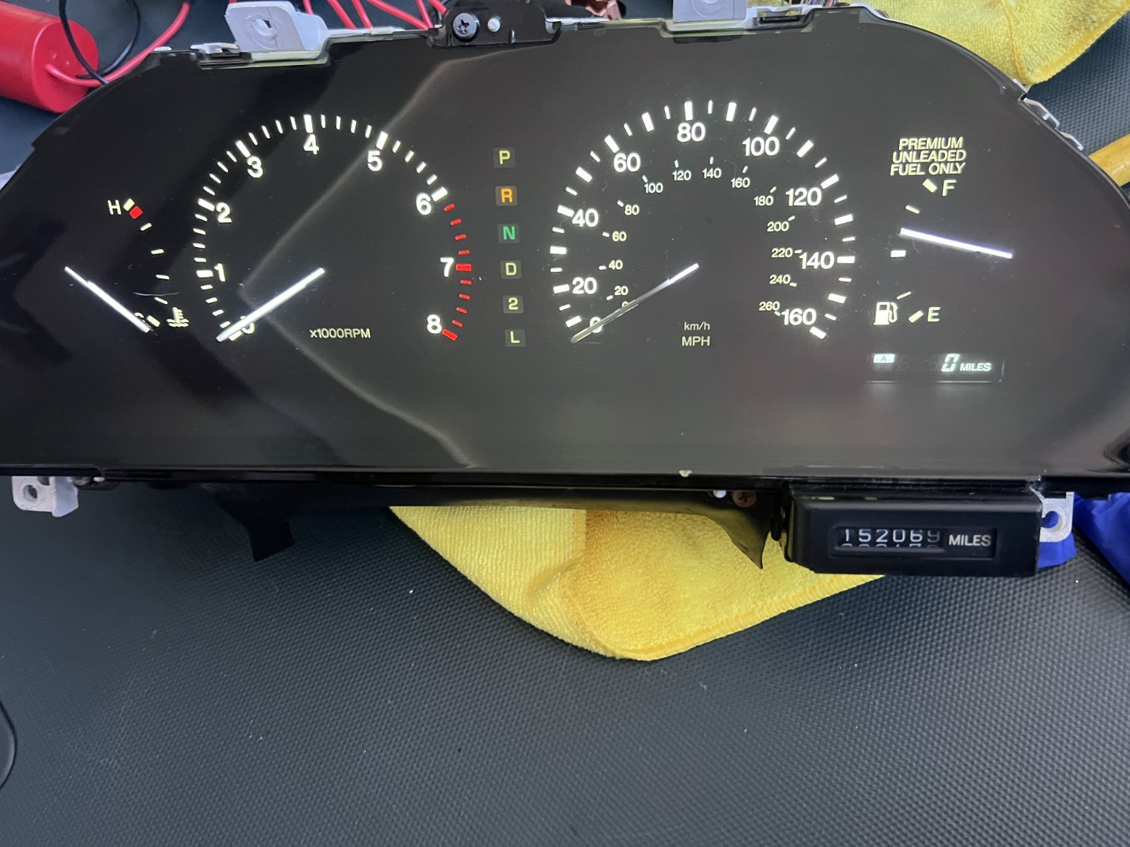 90 91 92 Lexus LS400 Instrument Gauge Speed Cluster 83010-50011 152K OE TESTED