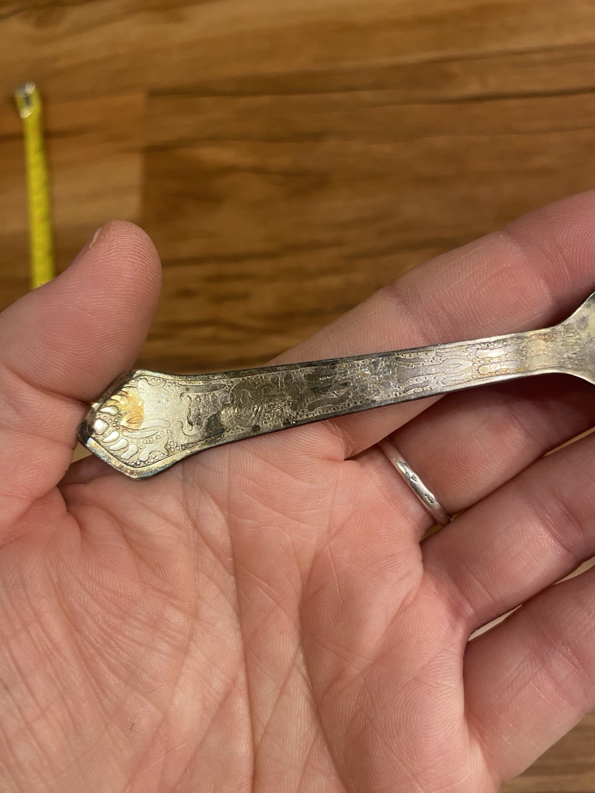 Baby Spoon Antique Vintage C Utensil Kitchen