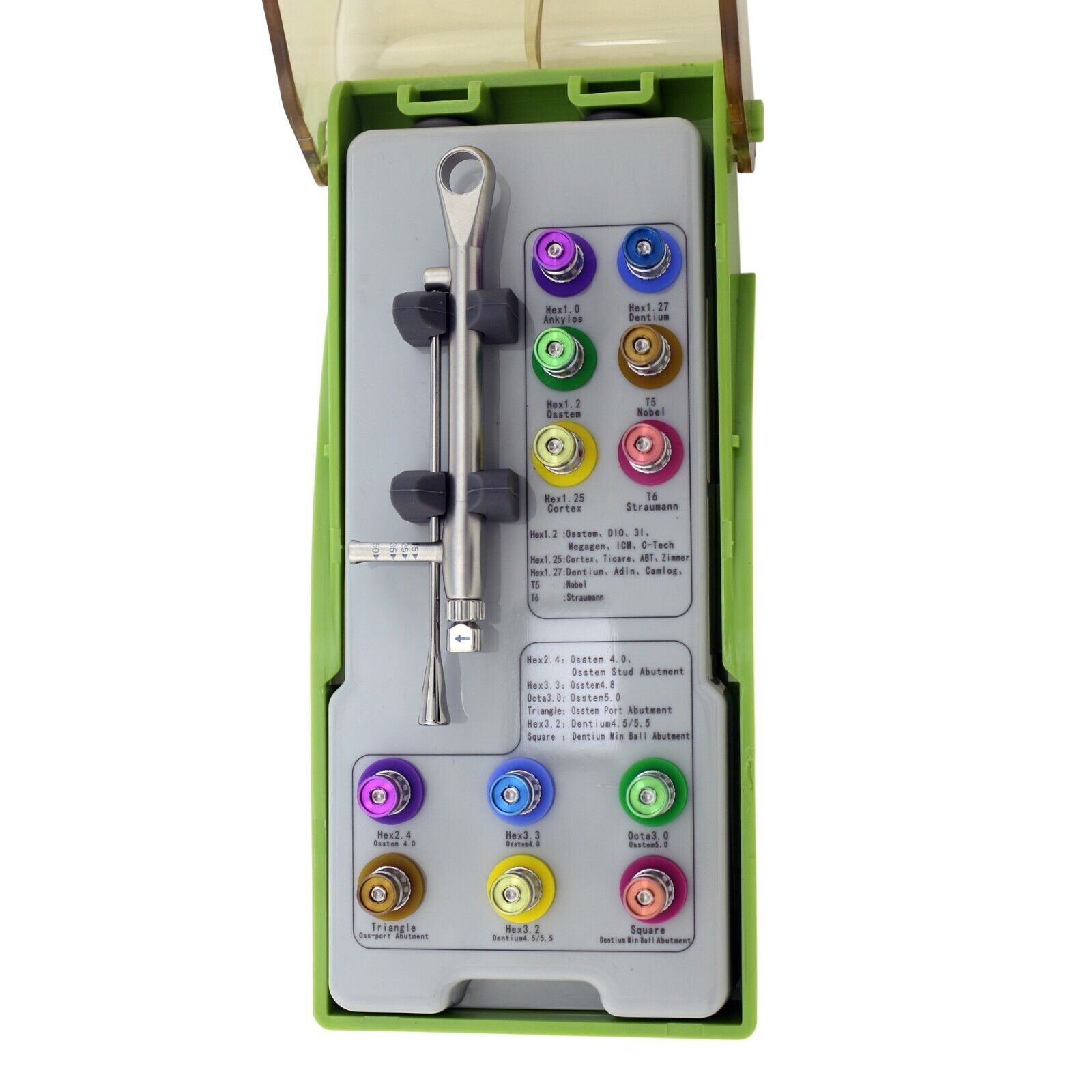 Dental Implant HEX Driver Torque Wrench Straight Multi-Unit Locator Mini Ball