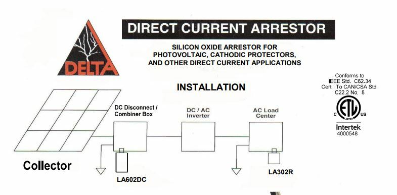 Delta LA 602 DC Lightning Arrestor (Solar Protection) LA602DC ***FREE SHIPPING**