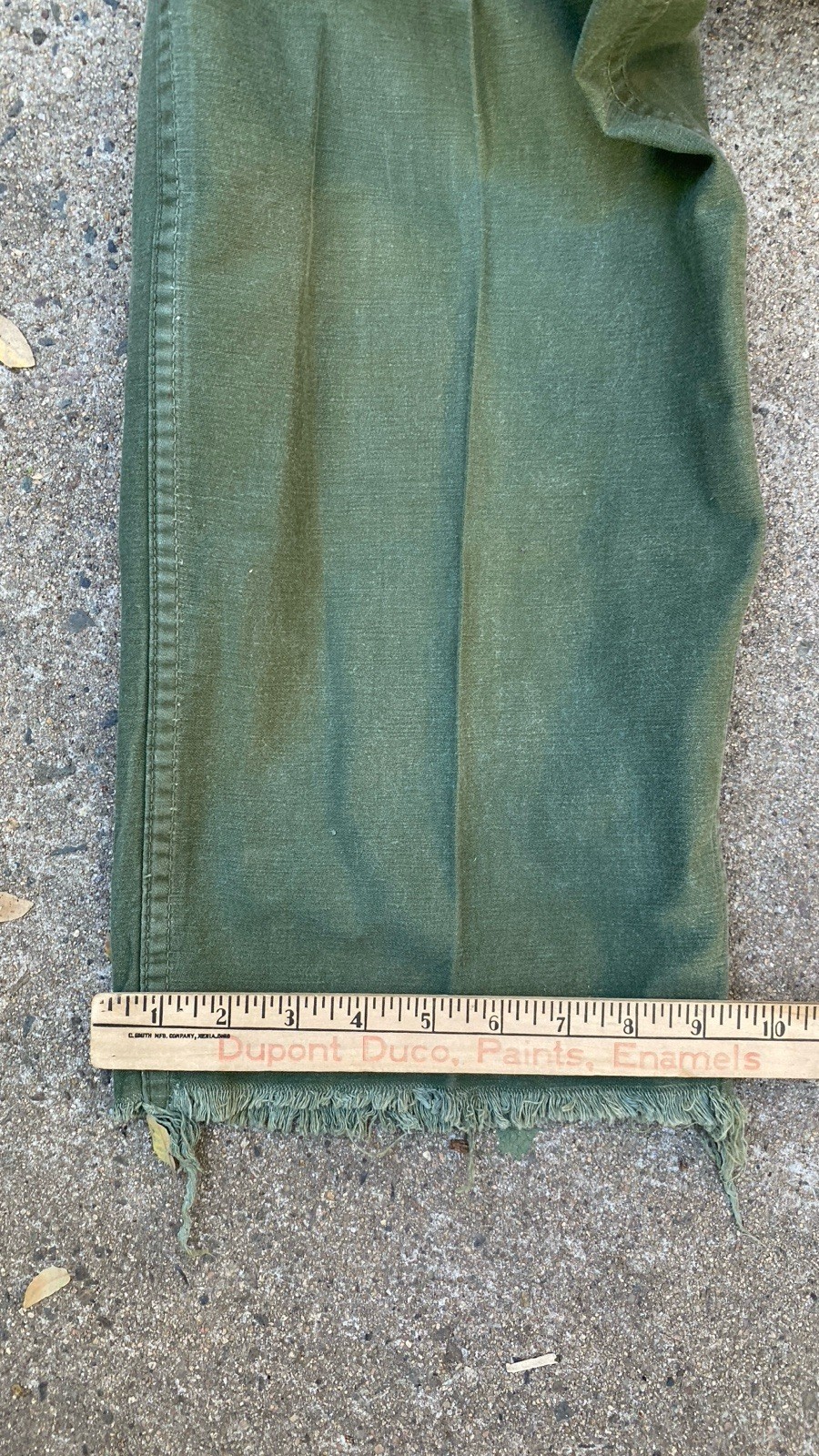 Vintage OG-107 Pants Fatigues 50s 60s Button Fly 32x31 Chopped Military Army