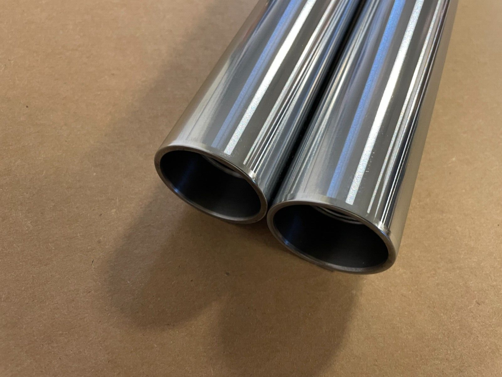 HARLEY DAVIDSON +6 FORK TUBES 41mm 6" OVER STOCK 30 1/4" HARD CHROME custom