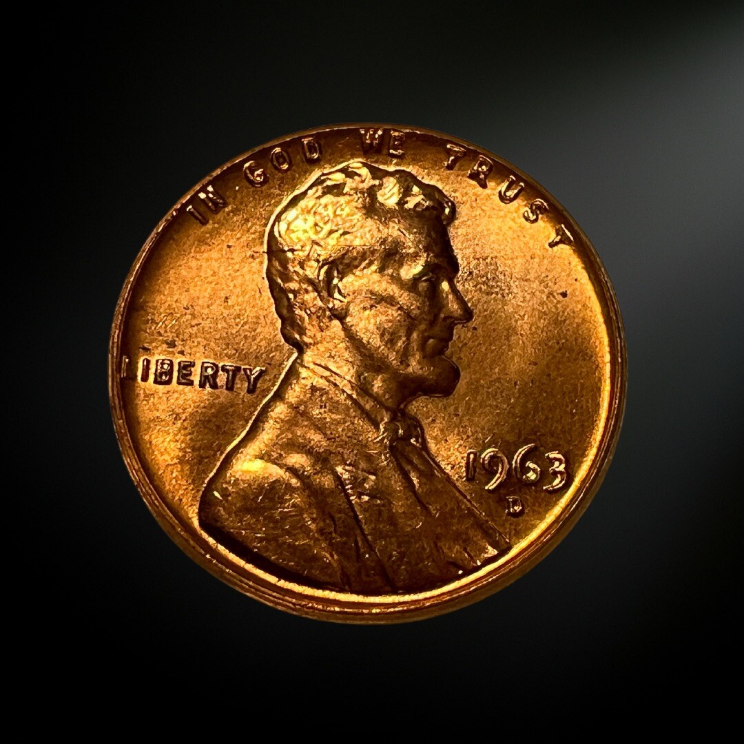 1963 D Denver Lincoln Memorial Penny Brilliant Uncirculated (BU)
