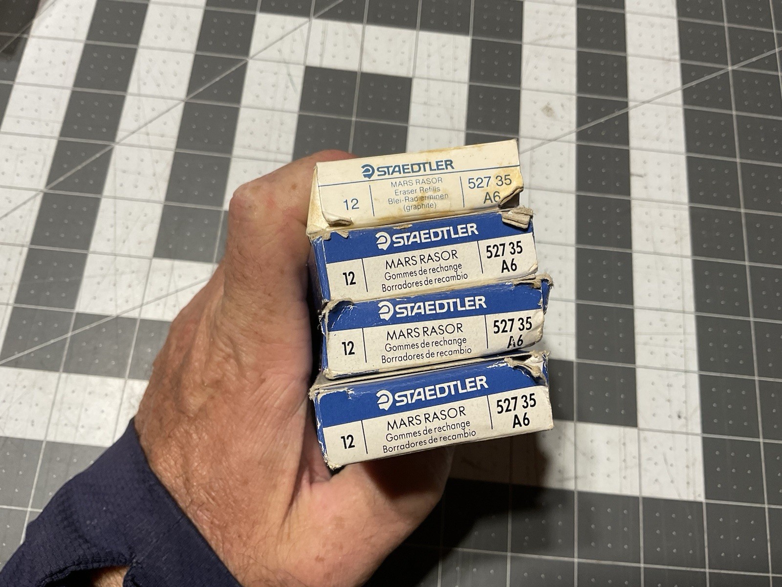 STAEDTLER MARS RASOR | Eraser Refills, Lot Of 4 Boxes of 12 UNUSED NOS 52735 A6