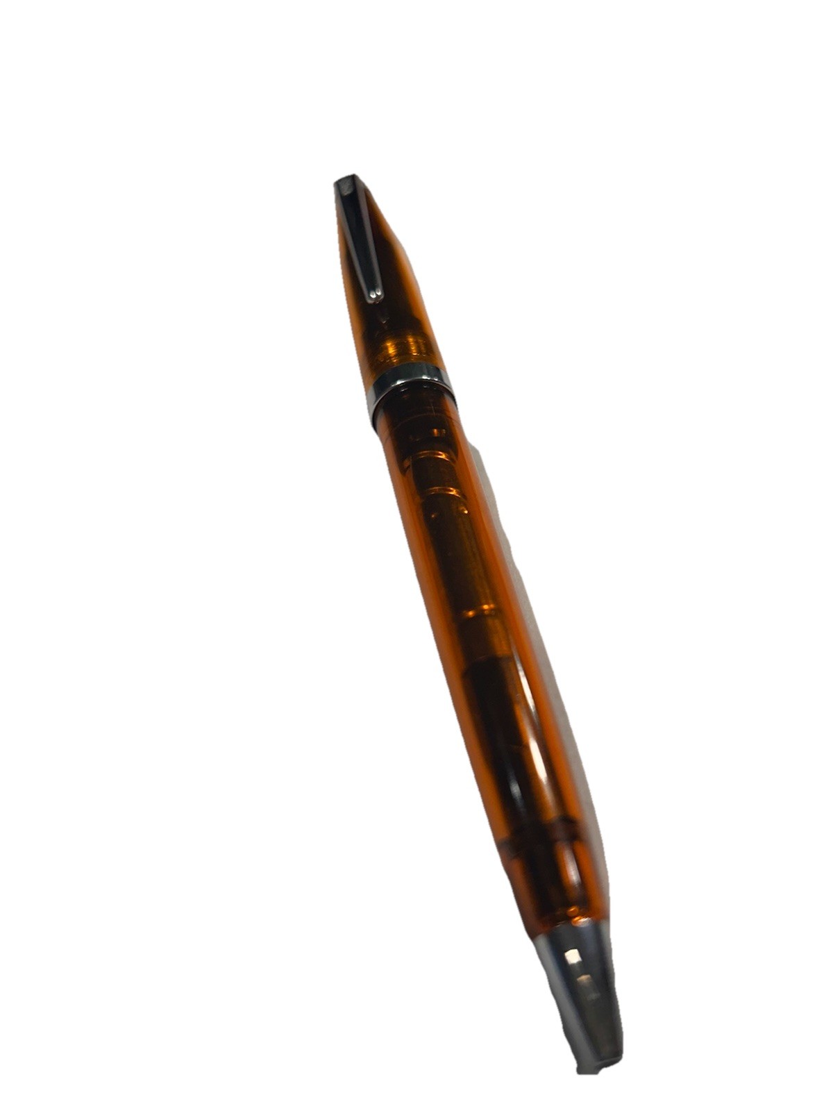 Cross Solo Translucent Red/Orange Ballpoint Pen Vintage