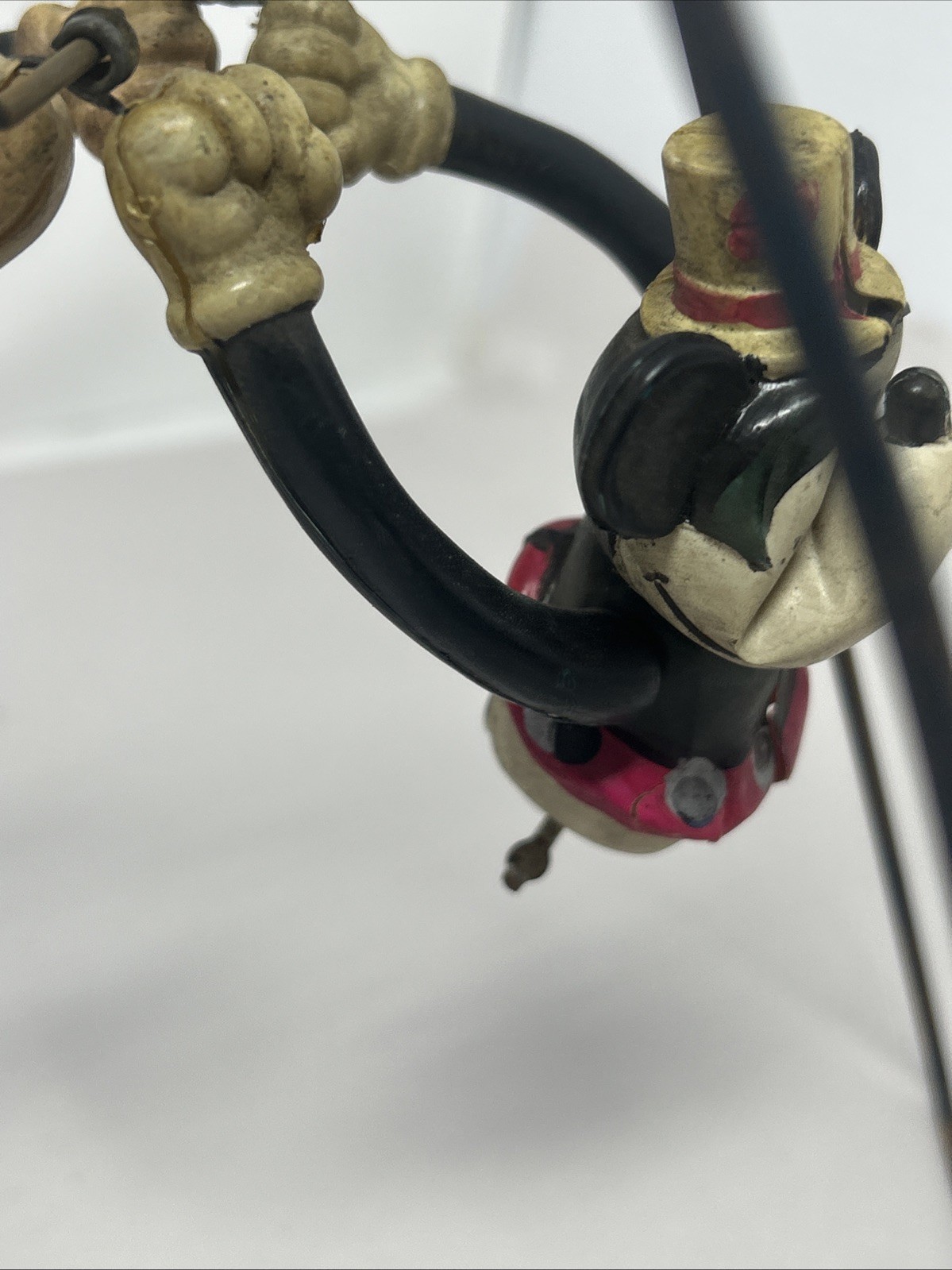 Celluloid Mickey & Minnie Mouse Acrobats Wind Up Toy Vintage Rare Read 1930s