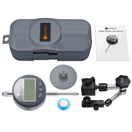 Neoteck Dial Indicator with Magnetic Base 0-1" Gauge Test Indicator 0.0005"