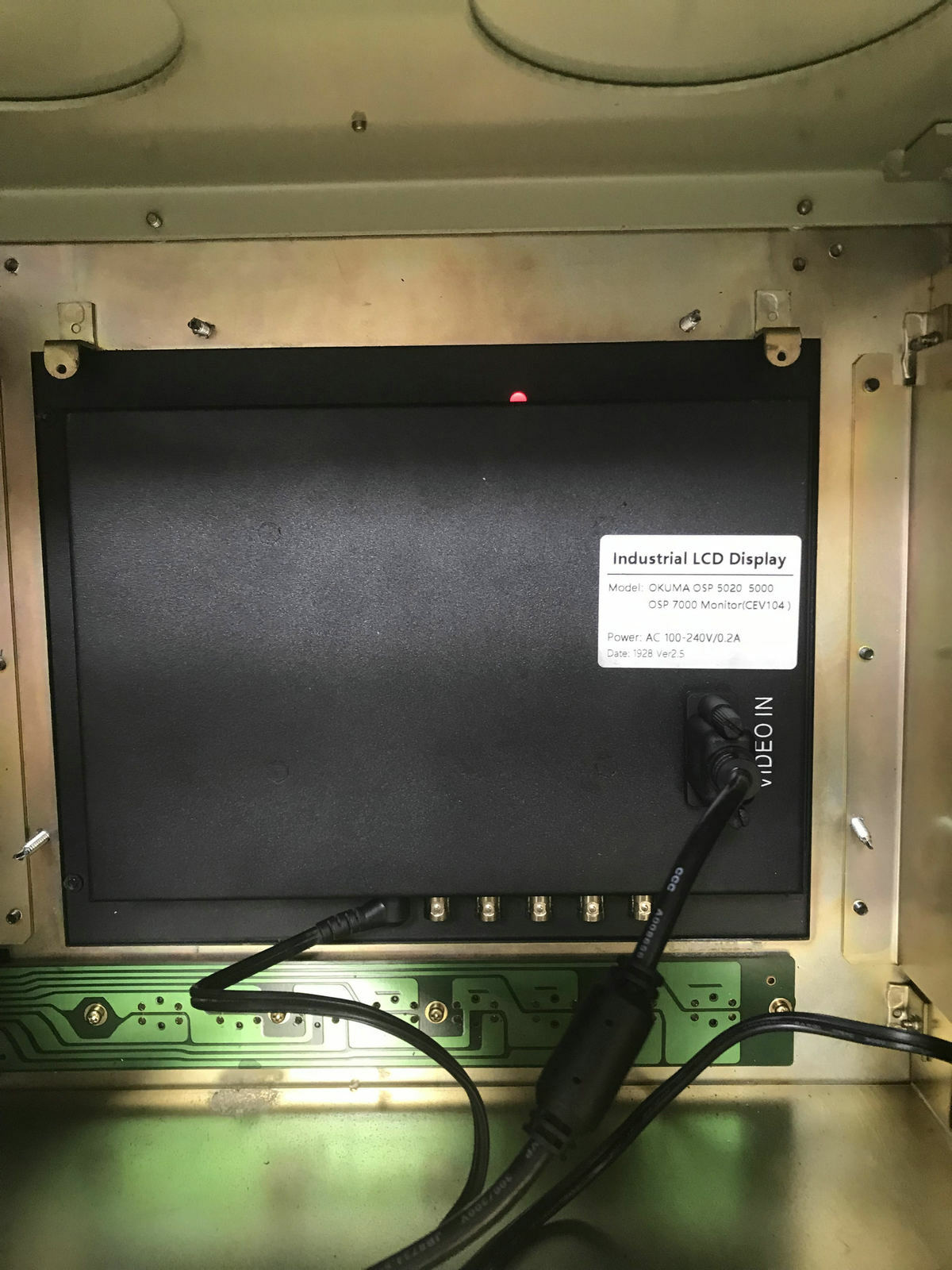 DIRECT REPLACEMENT LCD MONITOT FOR OKUMA OSP5000 OSP5020L PLUG AND PLAY