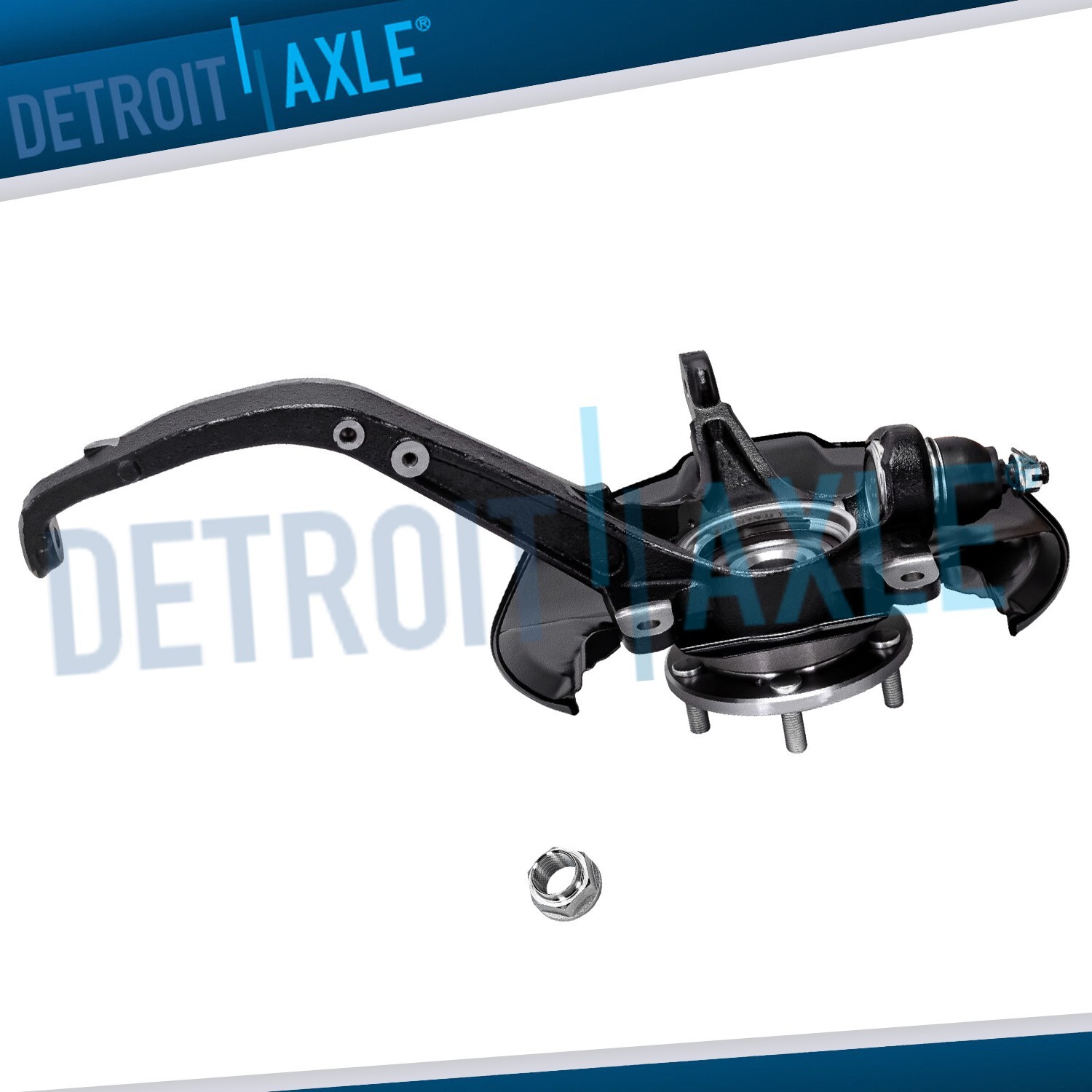 Front Right Steering Knuckle + Wheel Hub Bearing for 2009- 2012 Honda Accord TSX